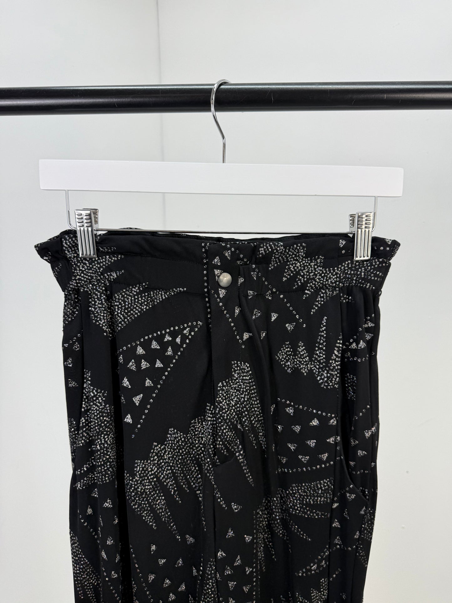 Isobel Marant Black & Silver Detail Trouser Co-Ord - UK 8