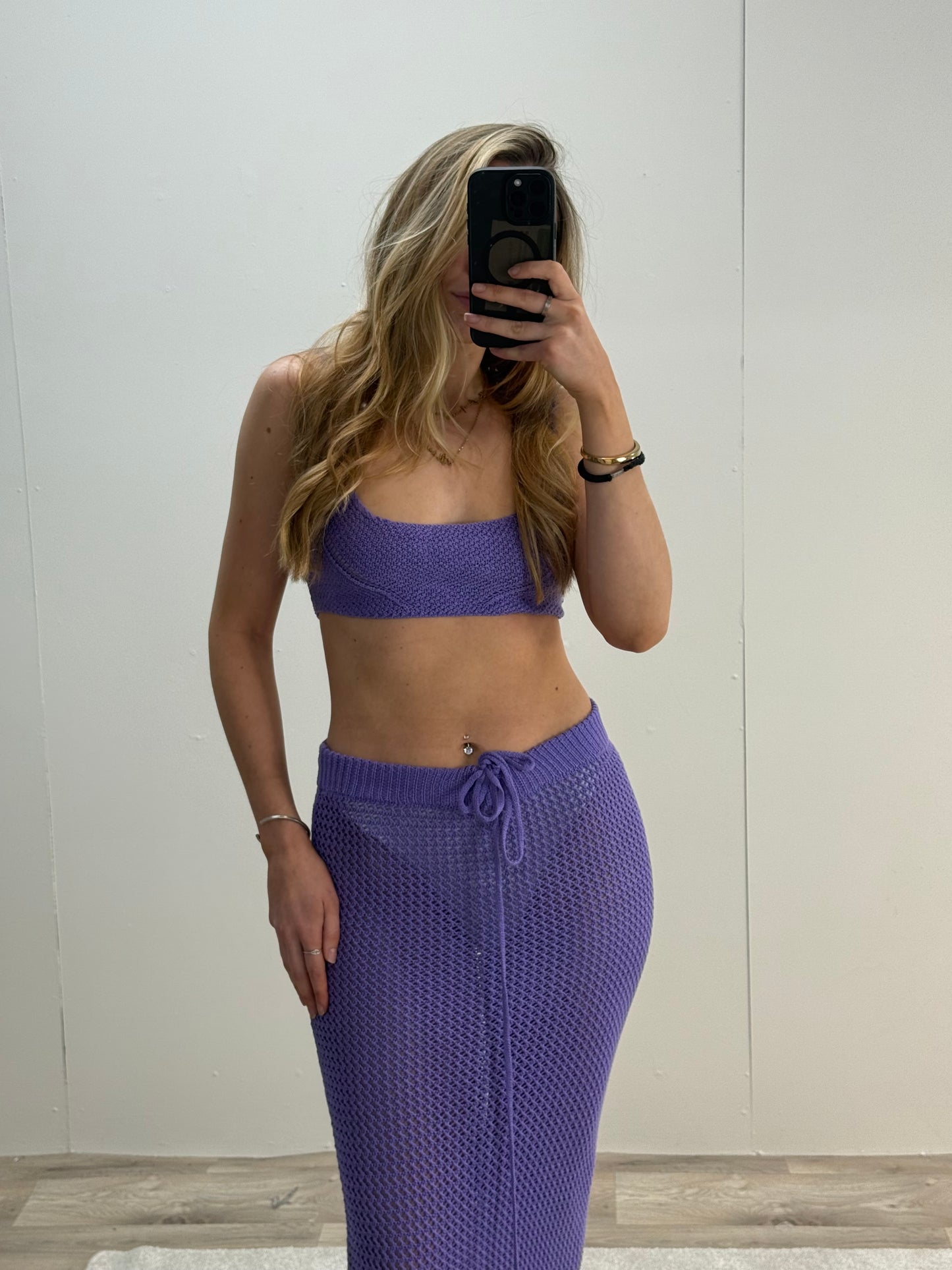 Bananhot Purple Holt Skirt & Bralette Set -UK 8