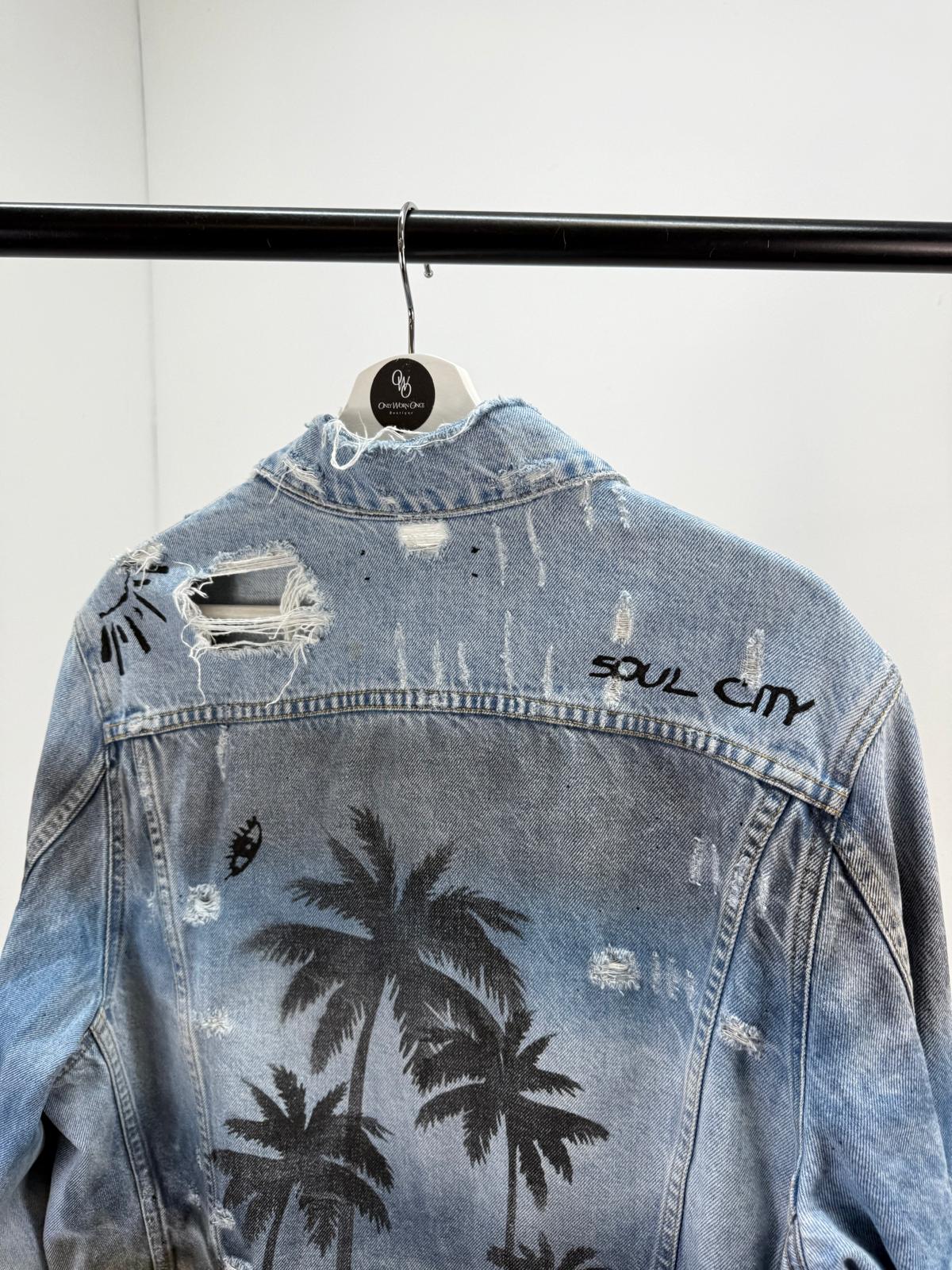 Amiri Palm Tree Denim jacket - Small