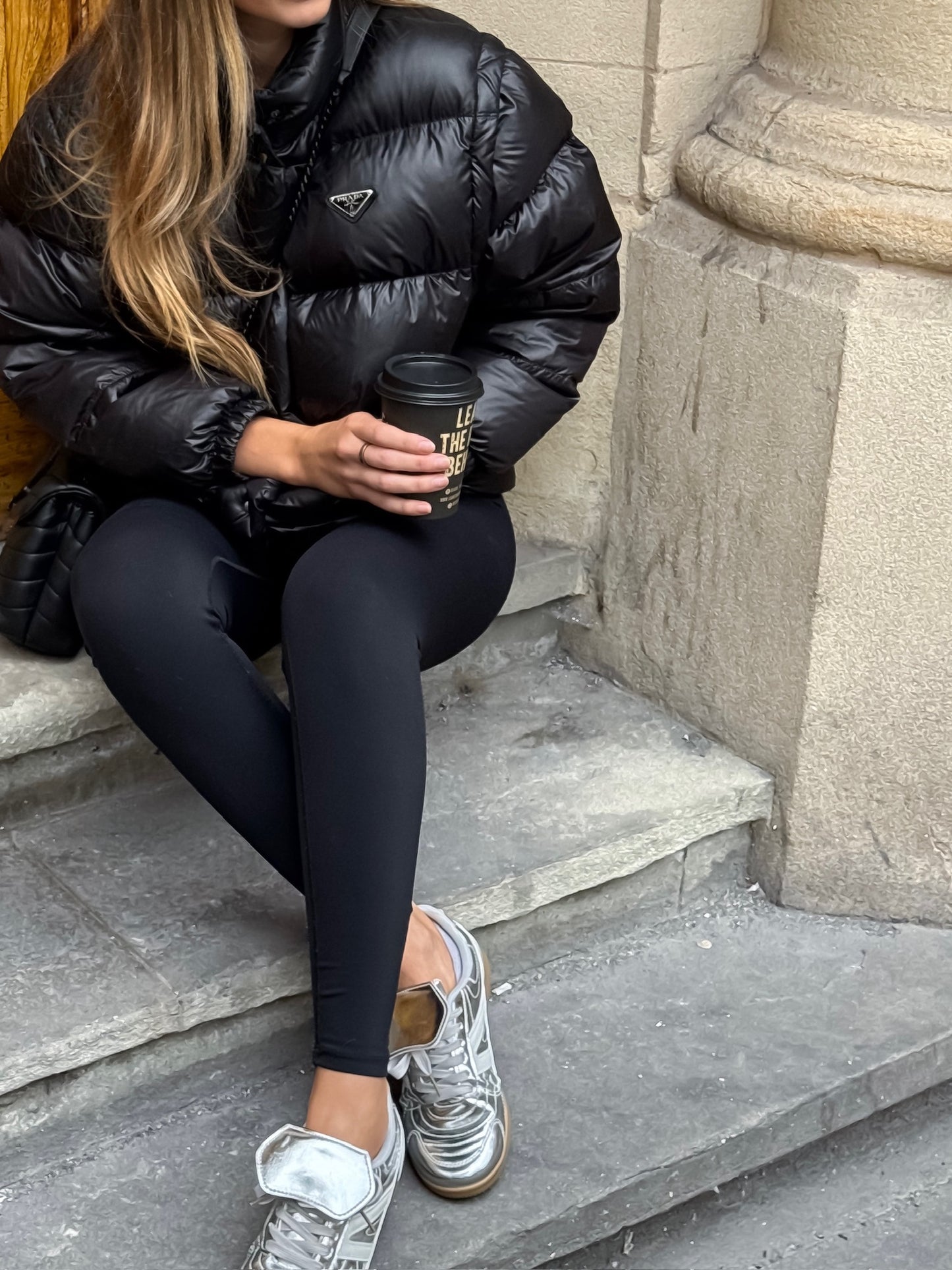 Prada Black Nylon Puffer Jacket-Small , Label 38
