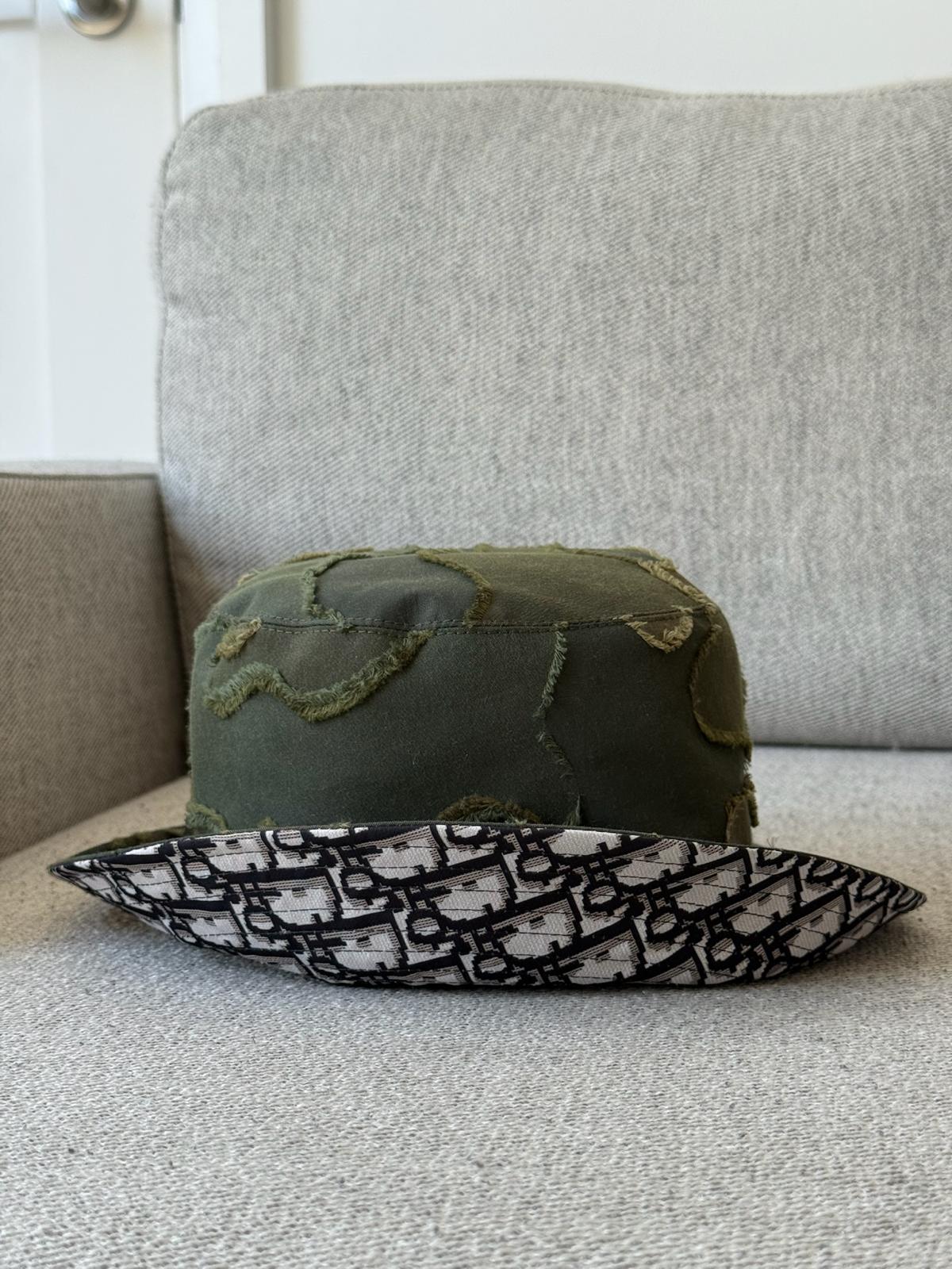 Dior Green Camouflage Bucket Hat - Size 58