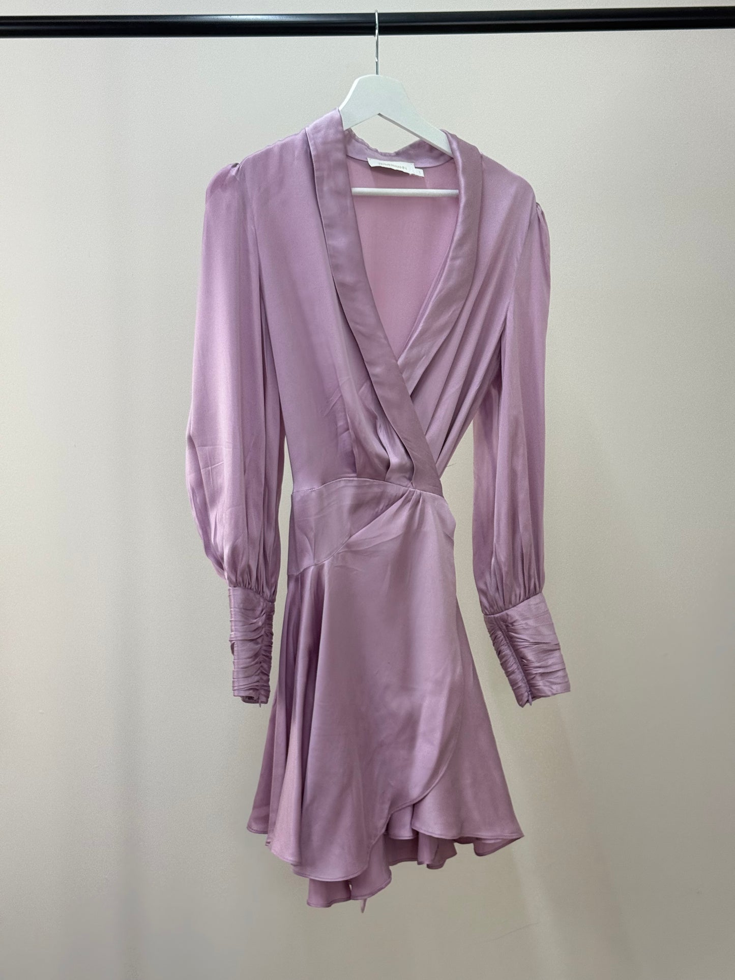 Zimmermann Lilac Silk Wrap Dress 1- UK 8/10