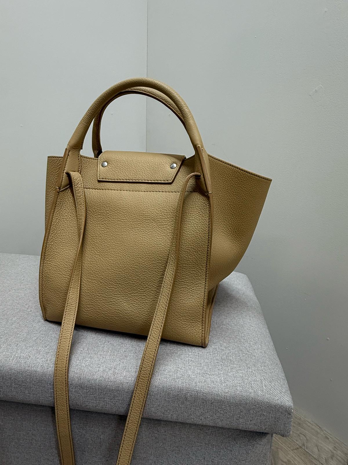 Celine ‘Big Bag’ Tan Handbag , Small
