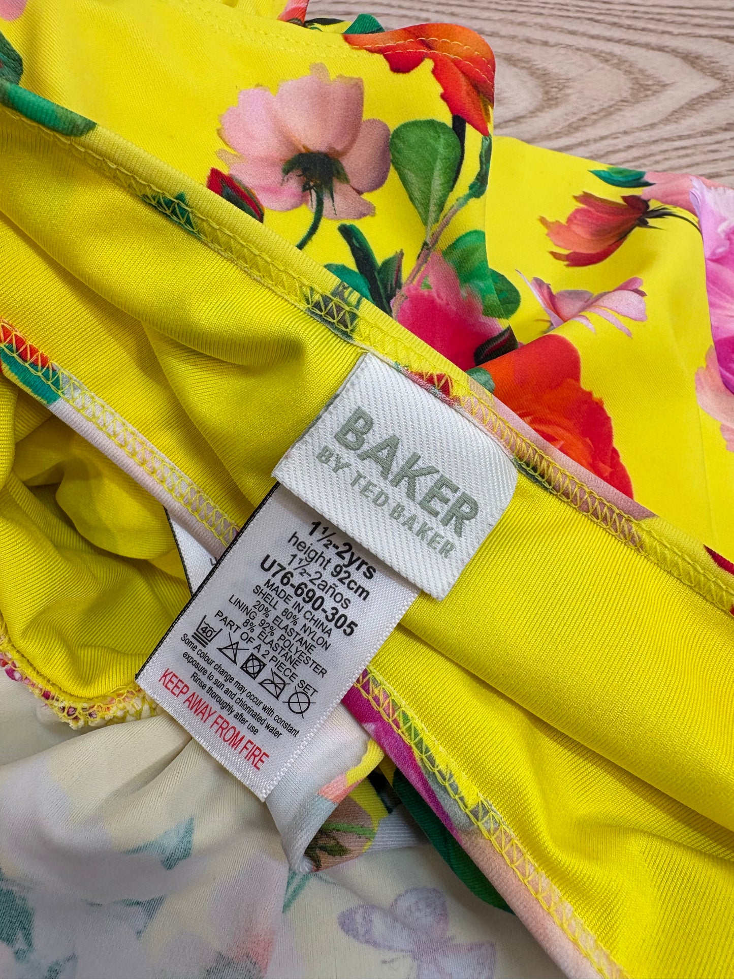 Kids Ted Baker Yellow Bikini – Age 1.5-2 Years