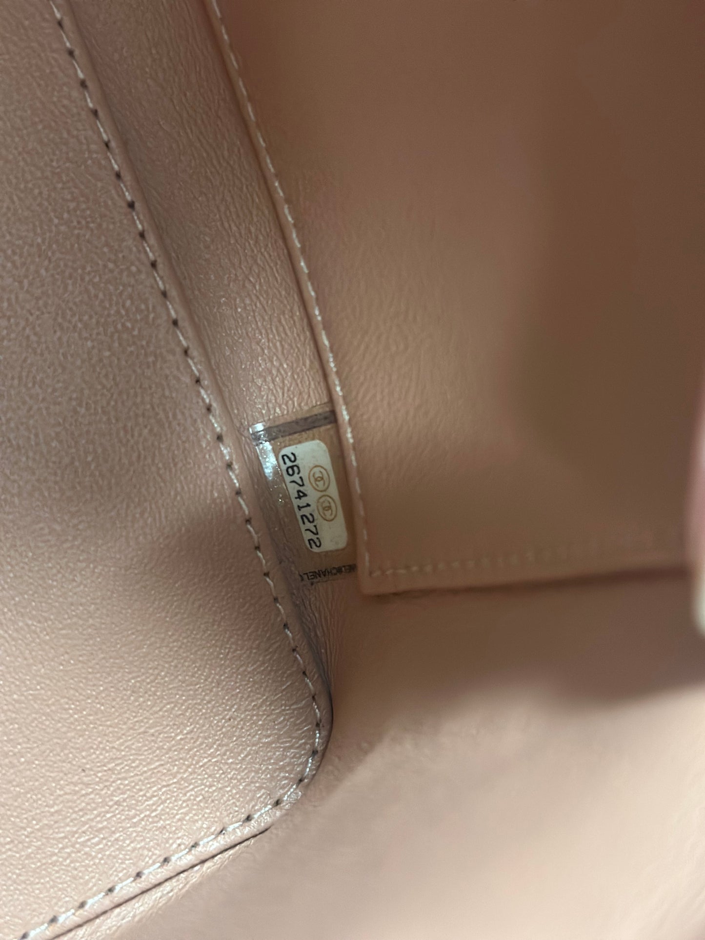 Chanel Knock On Wood Vanity Salmon Pink Case