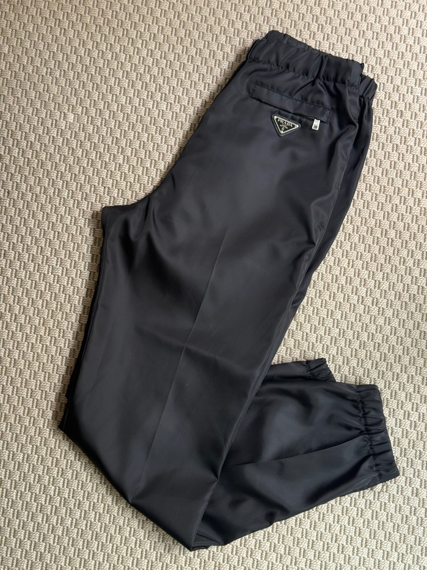 Prada Straight-Leg Re-Nylon Gabardine Trousers-42/Small