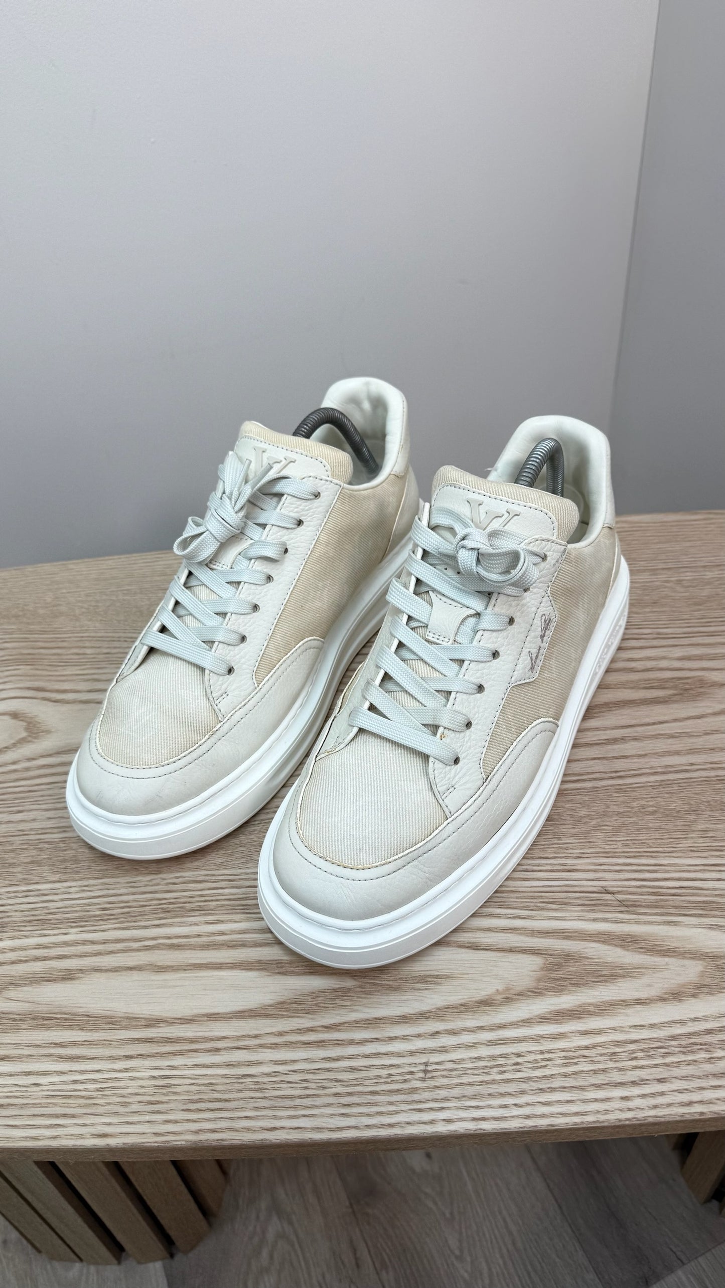 Louis Vuitton Beige Beverly Hills Trainers UK 8