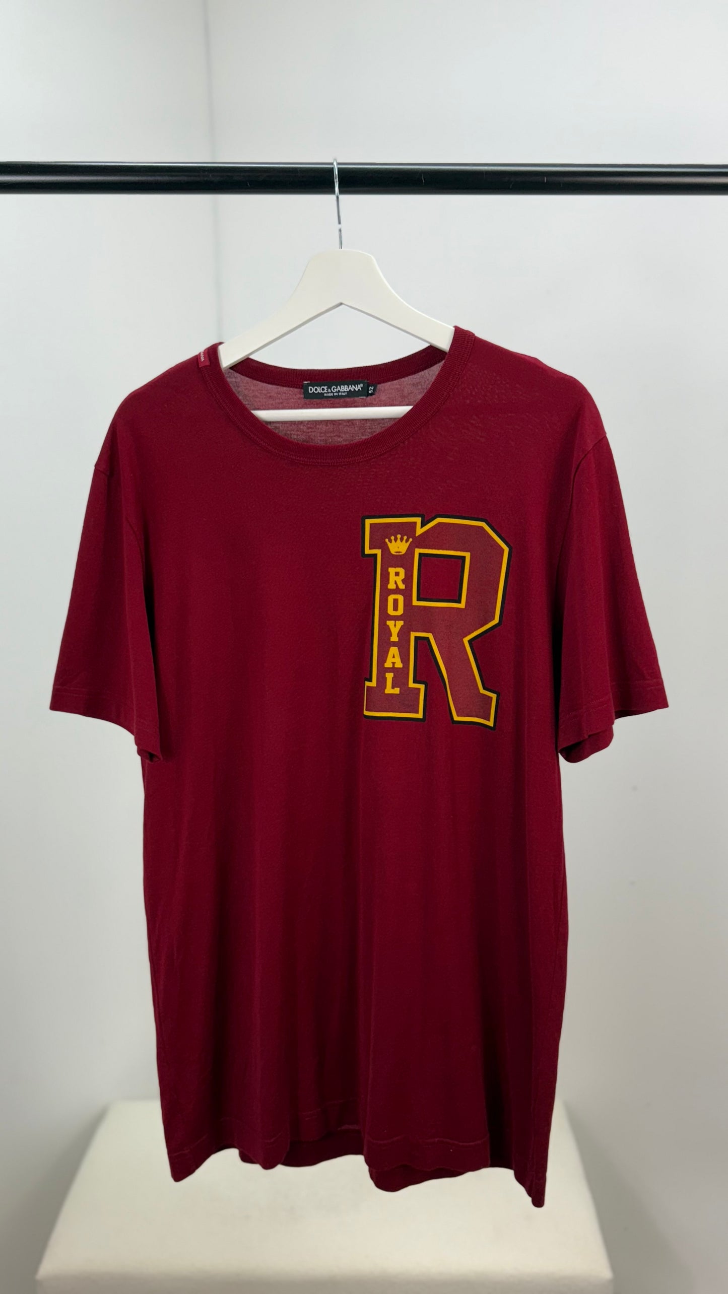 Dolce & Gabbana Red Royal R T-shirt - XL