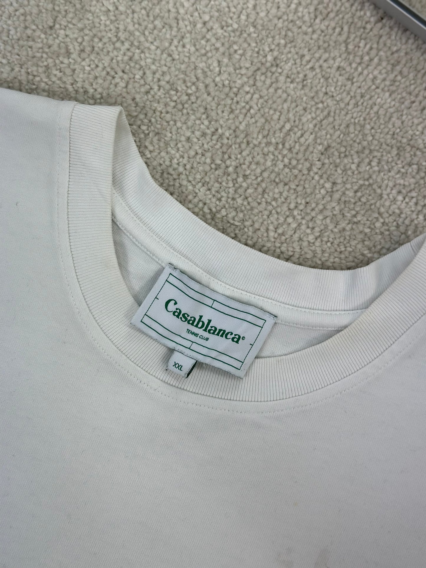 Casablanca White Ally T-Shirt - XXL