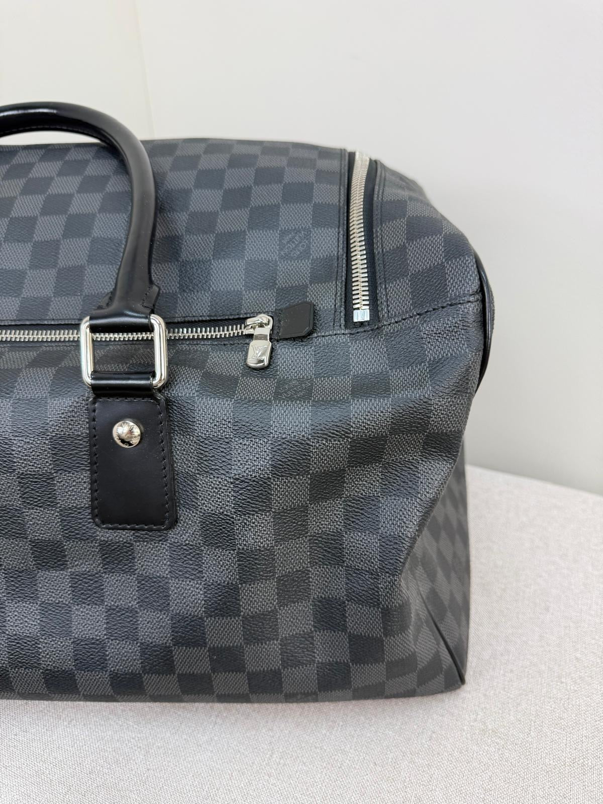 Louis Vuitton Roadster Damier Graphite Black Keepall 50