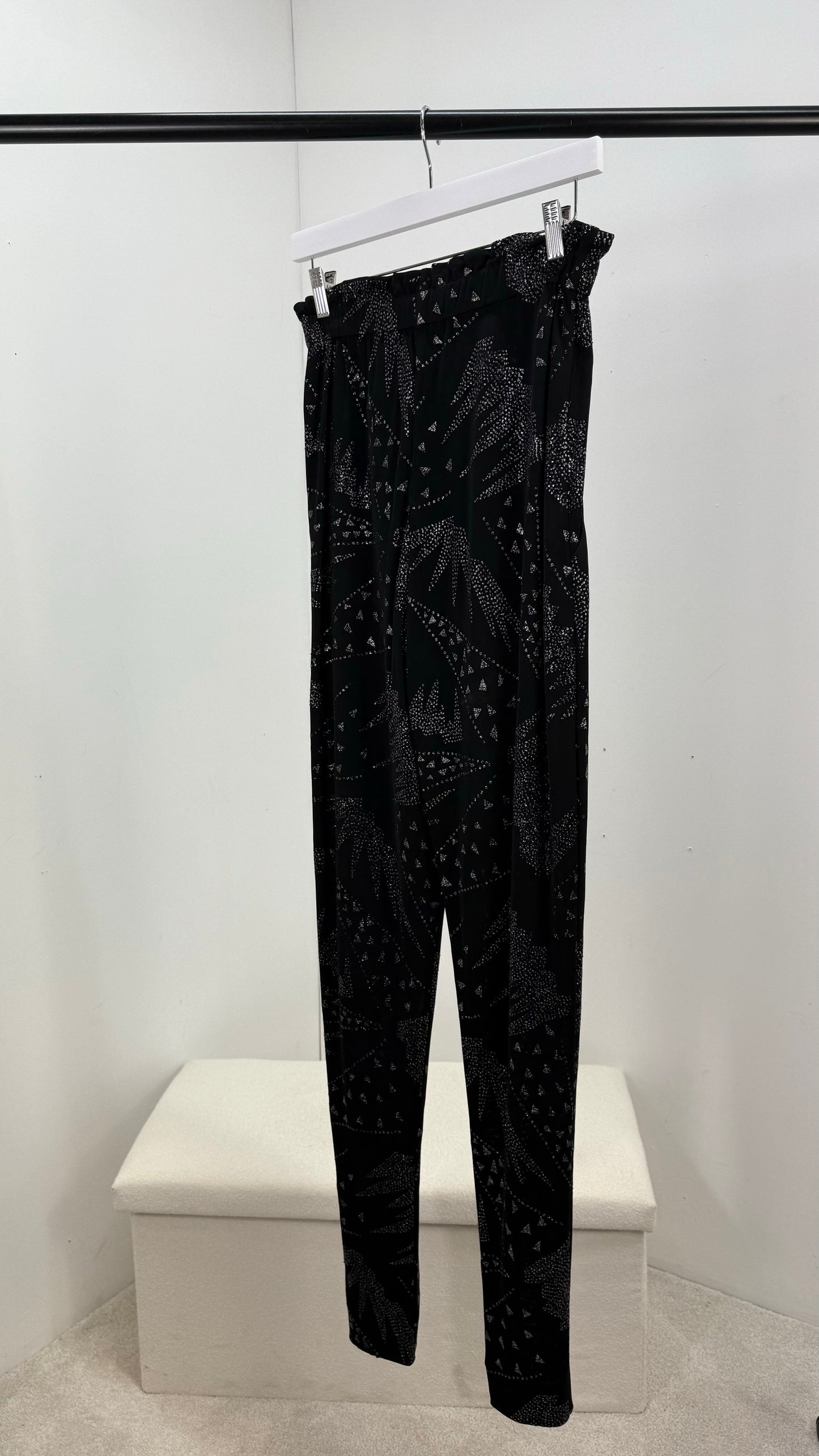 Isobel Marant Black & Silver Detail Trouser Co-Ord - UK 8