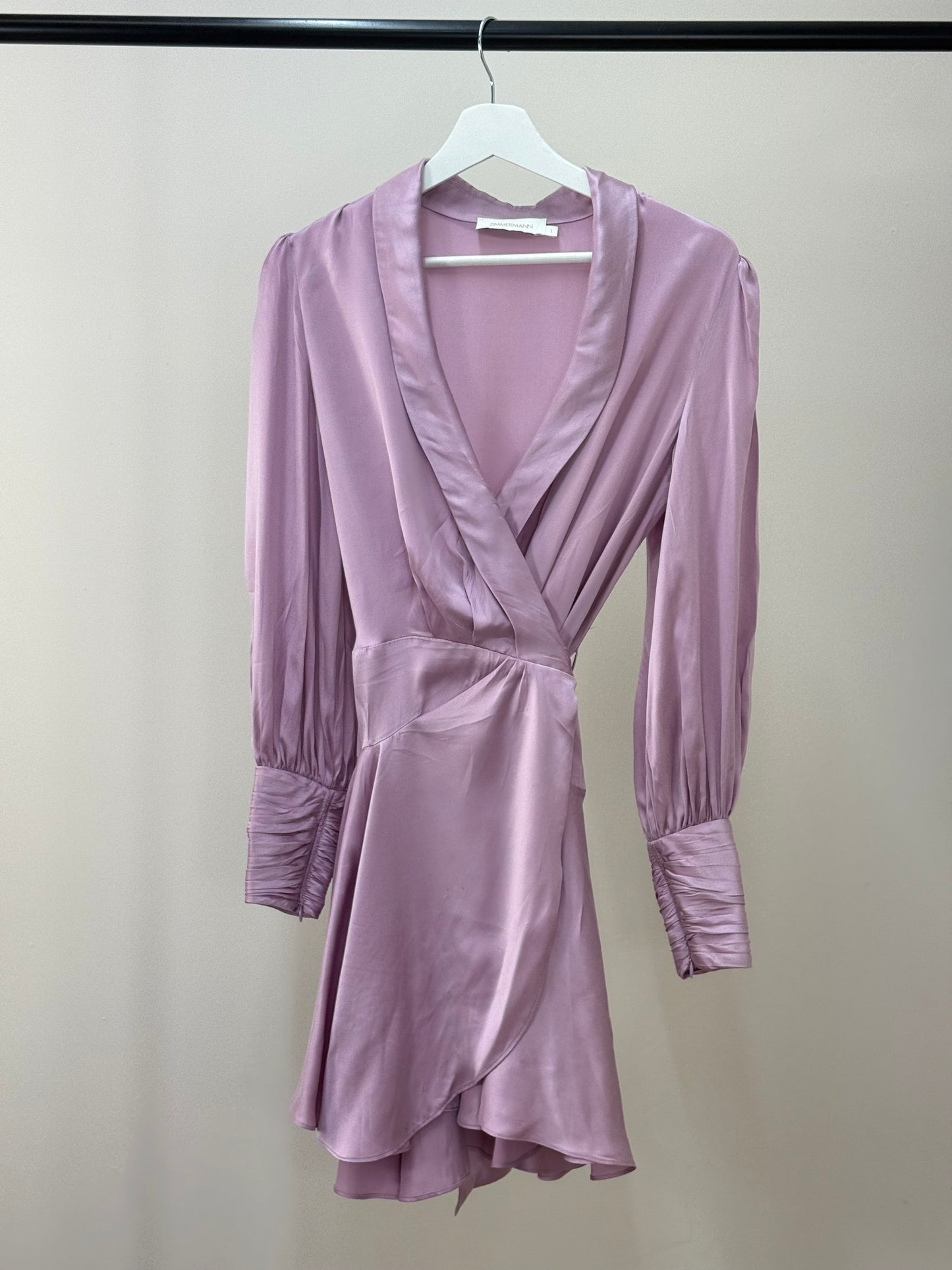 Zimmermann Lilac Silk Wrap Dress 1- UK 8/10