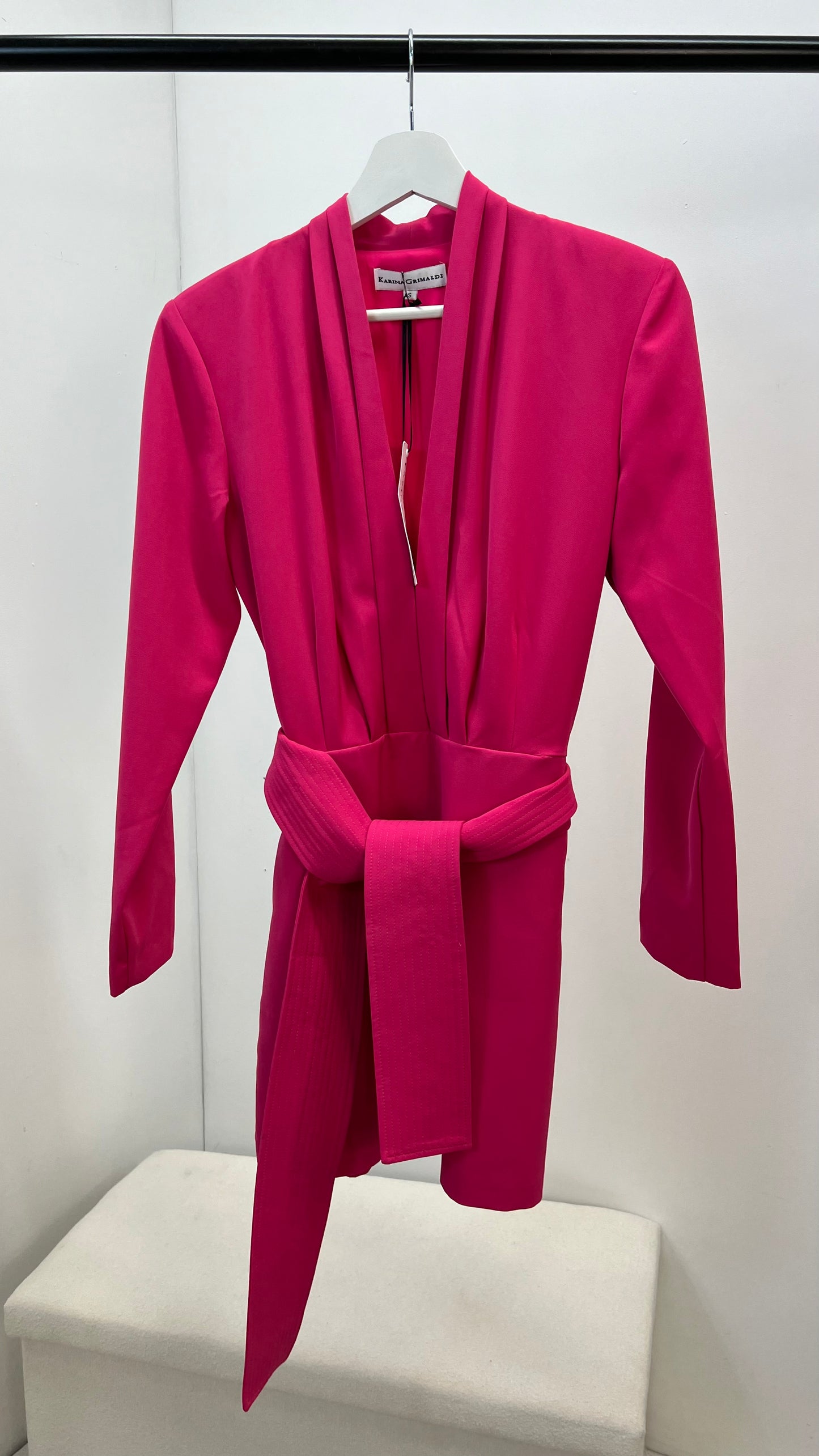Karina Grimaldi Pink Wrap Around Dress (New In Tags-Small)