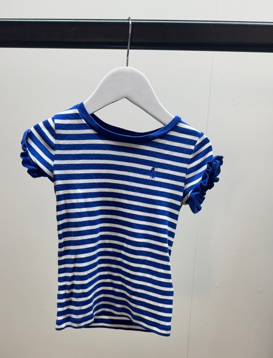 Kids Ralph Lauren Blue Stripe T-Shirt – Age 4
