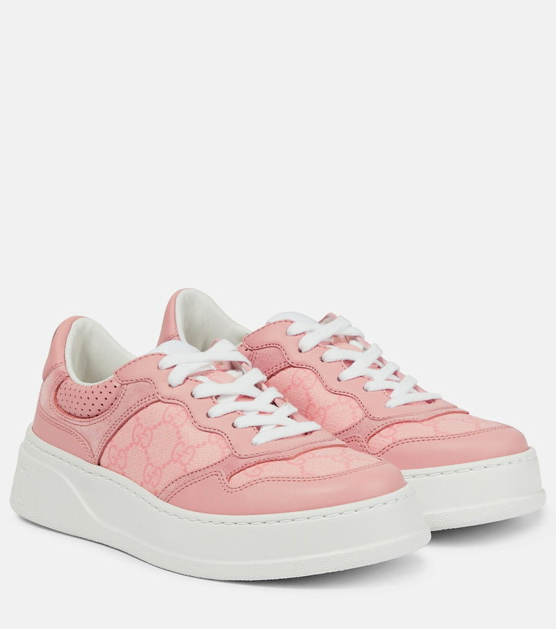 Gucci Pink GG Chunky B Trainers-UK 5