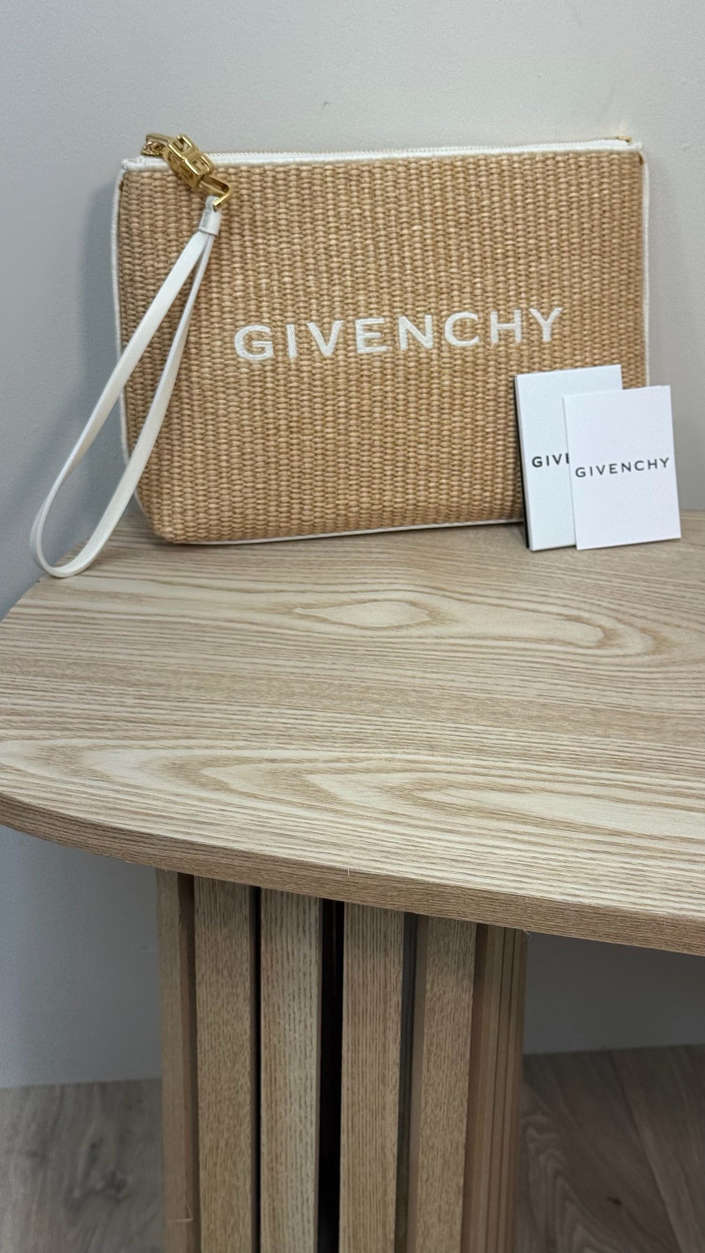 Givenchy Travel raffia pouch
