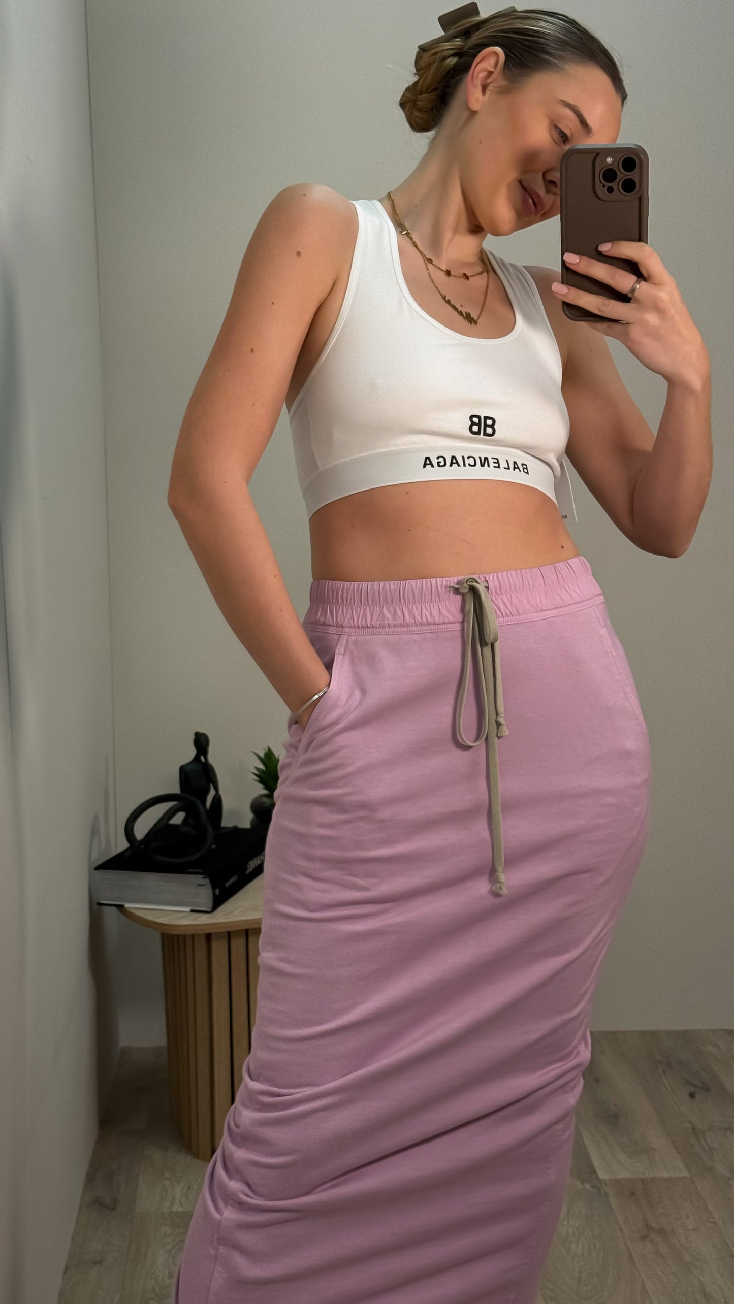 Rick Owens Pink Maxi Skirt - Small