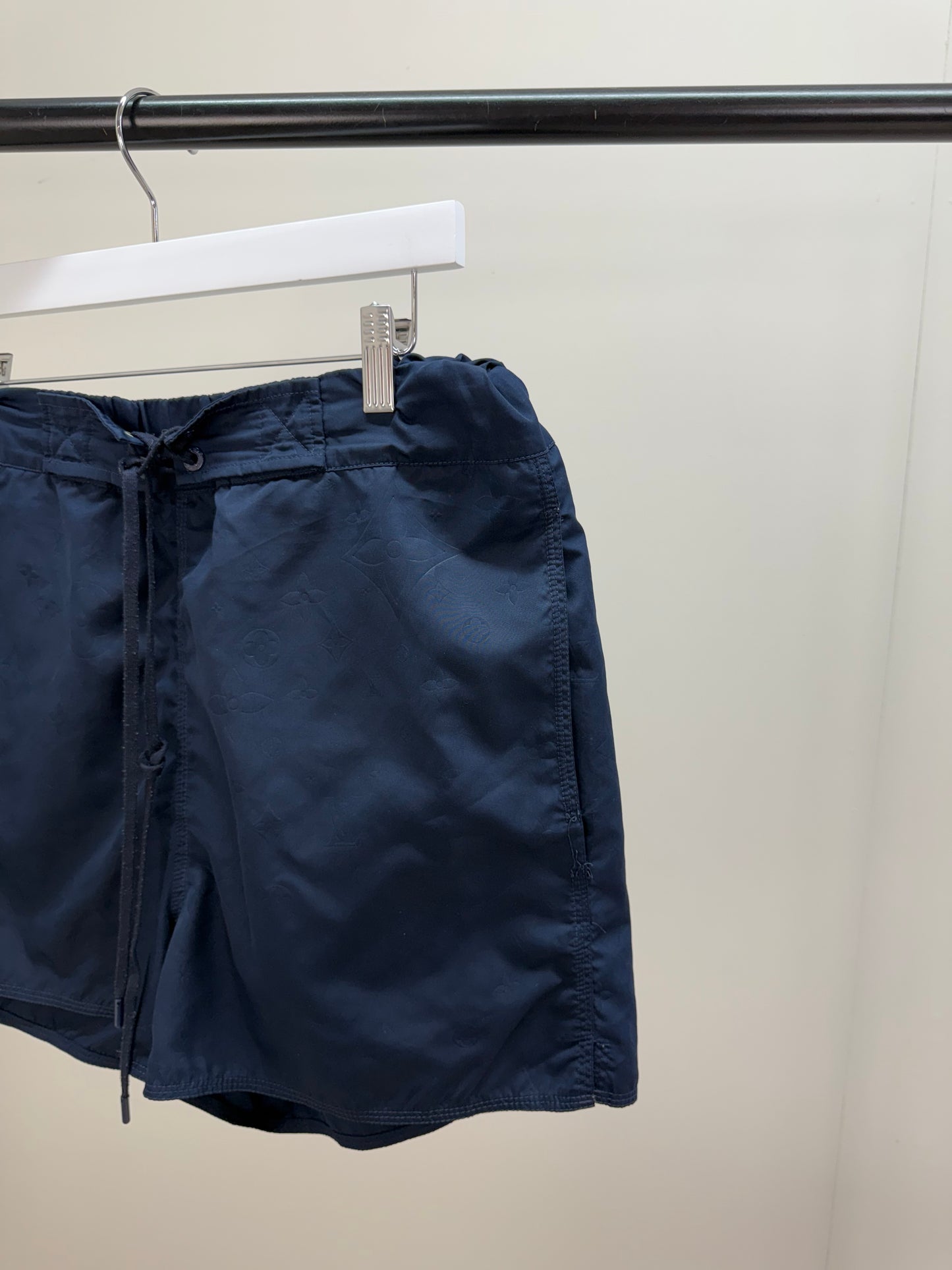 Louis Vuitton Navy Damier Signature Swimshorts - Medium