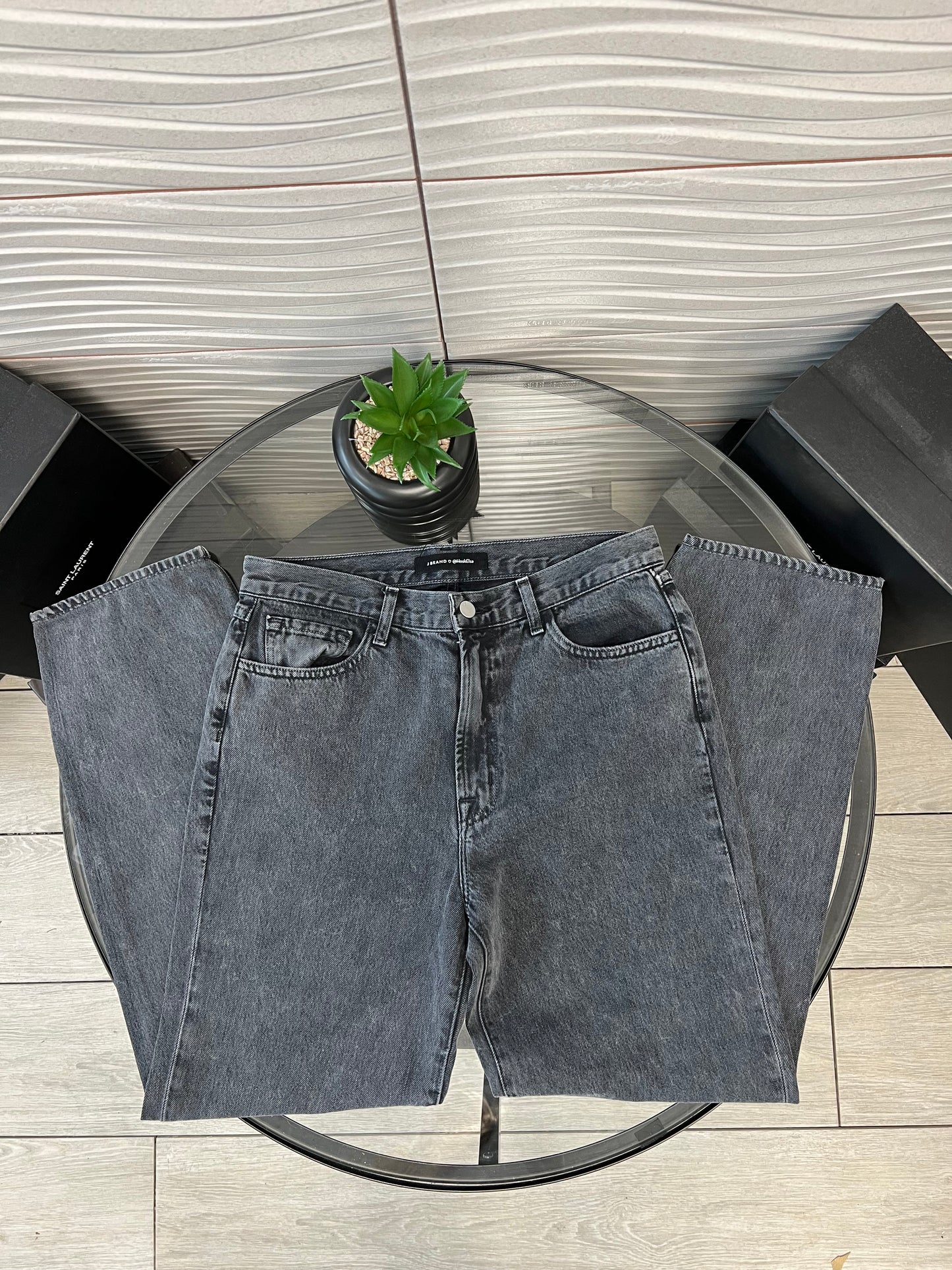 J Brand Black Denim Jeans - UK 8