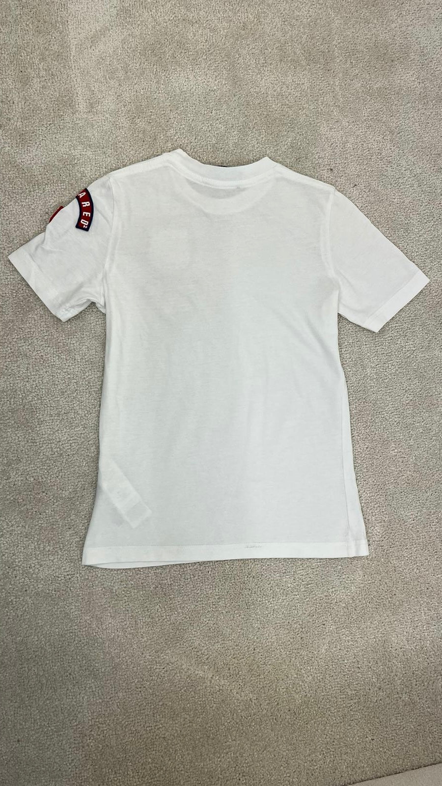 Kids Dsquared2 white born in canada badge t-shirt - Age 8, Small Fit