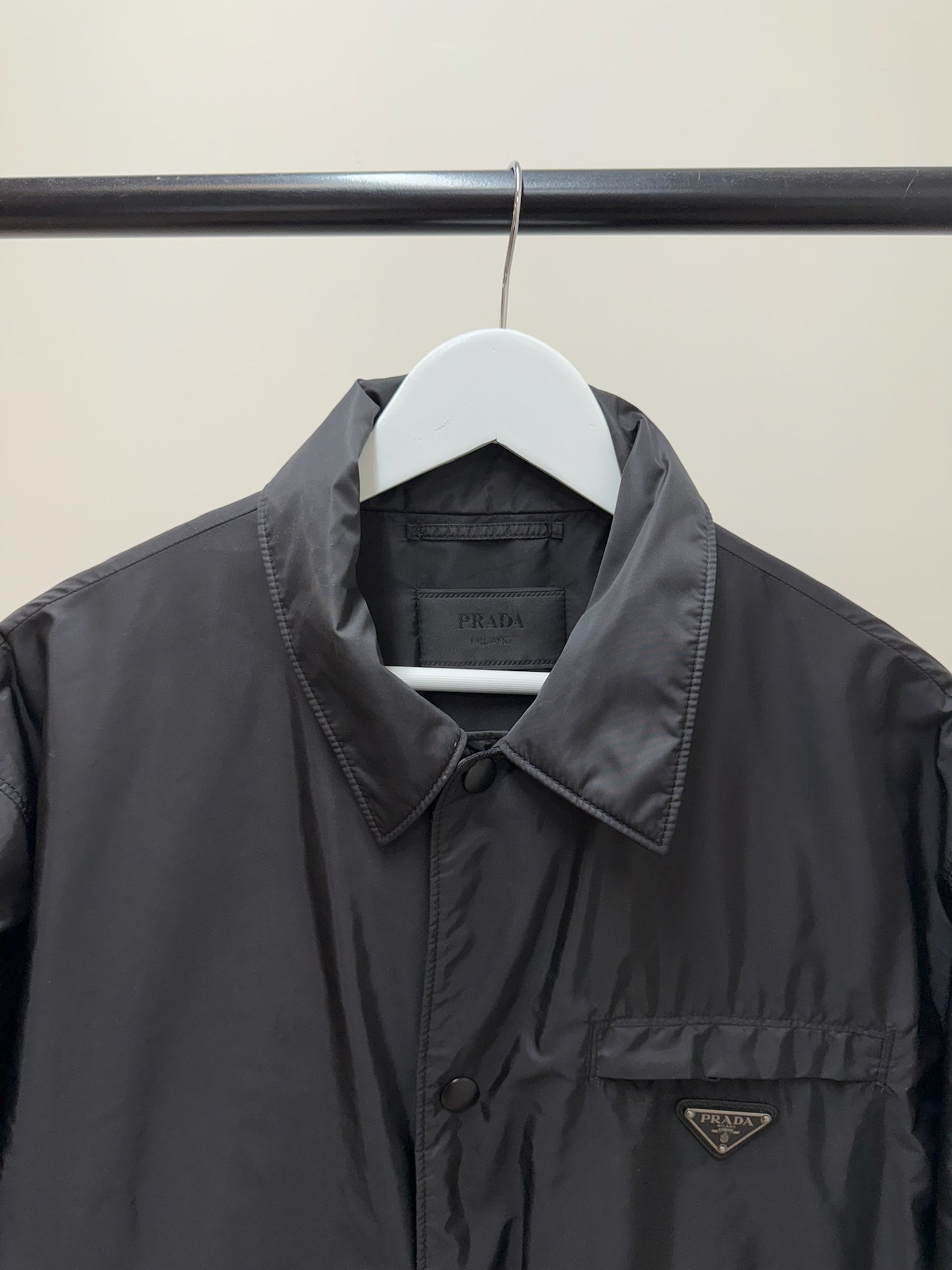 Prada Black Re-Nylon blouson Zip Up Jacket -52/XL