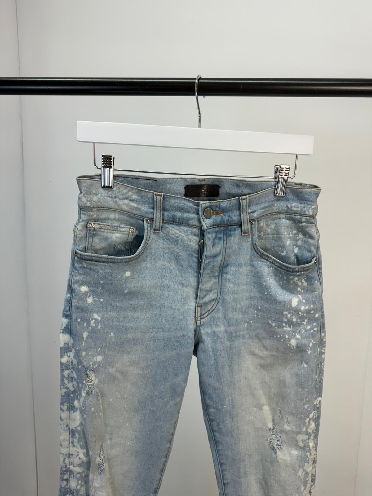 Amiri Light Blue Bleached Jeans -30