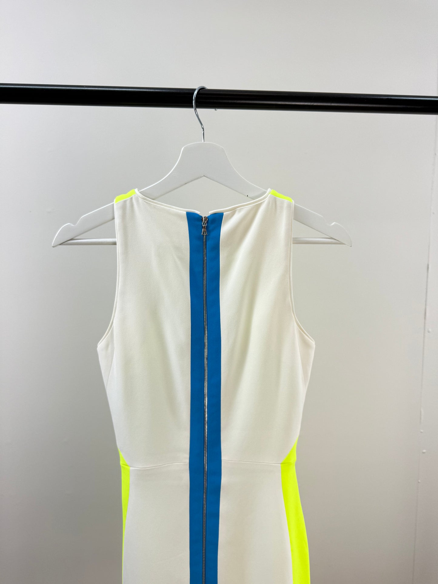 Antonio Baradi Neon Contrast Mini Dress - Small