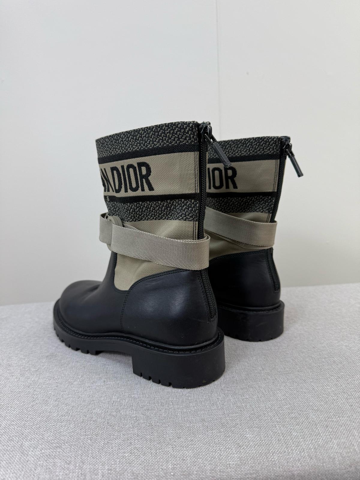 Dior D-Major Black Shiny Calfskin Boots - UK 4.5