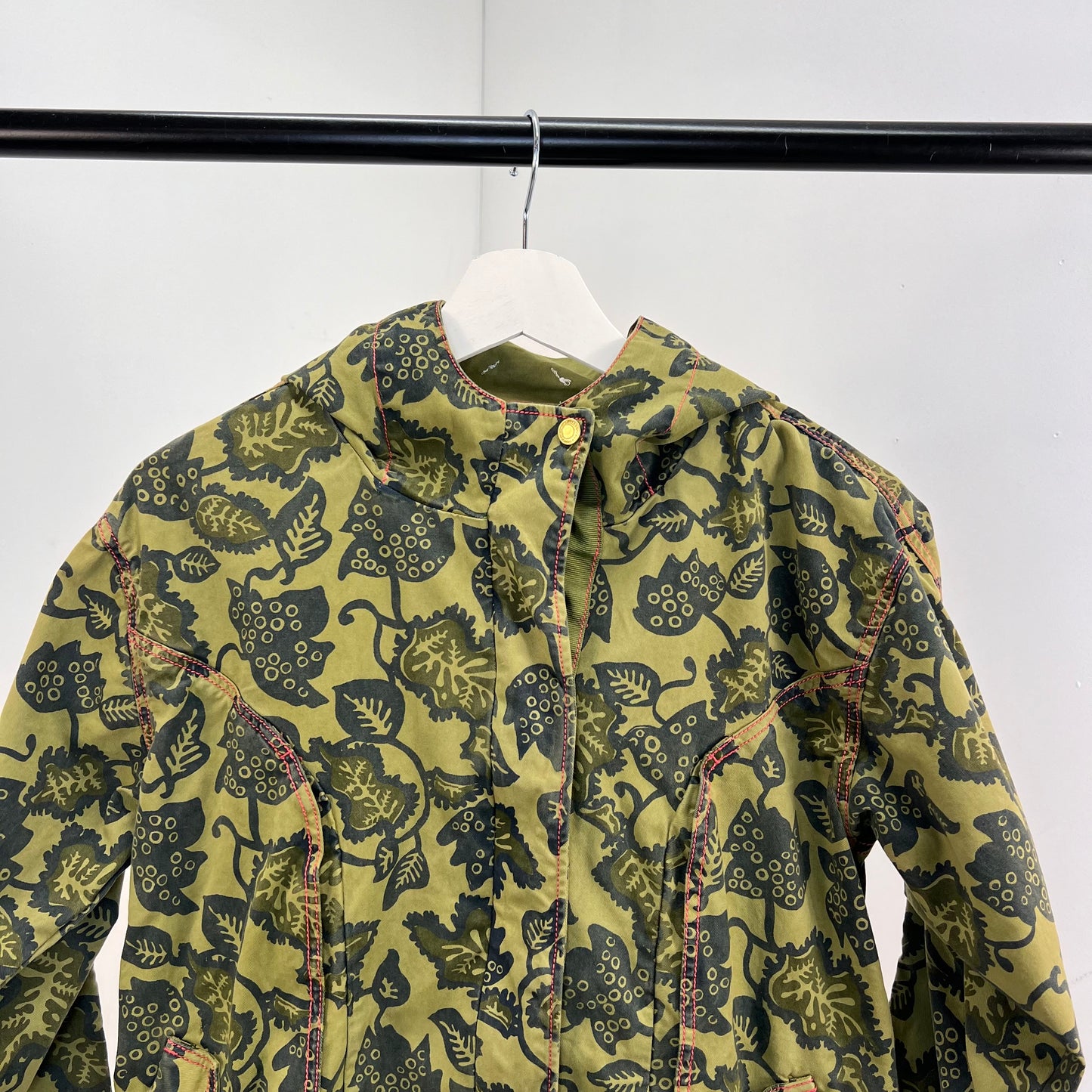 Kids LITTLE MARC JACOBS Khaki Logo Leaf Effect Jacket - Age 10