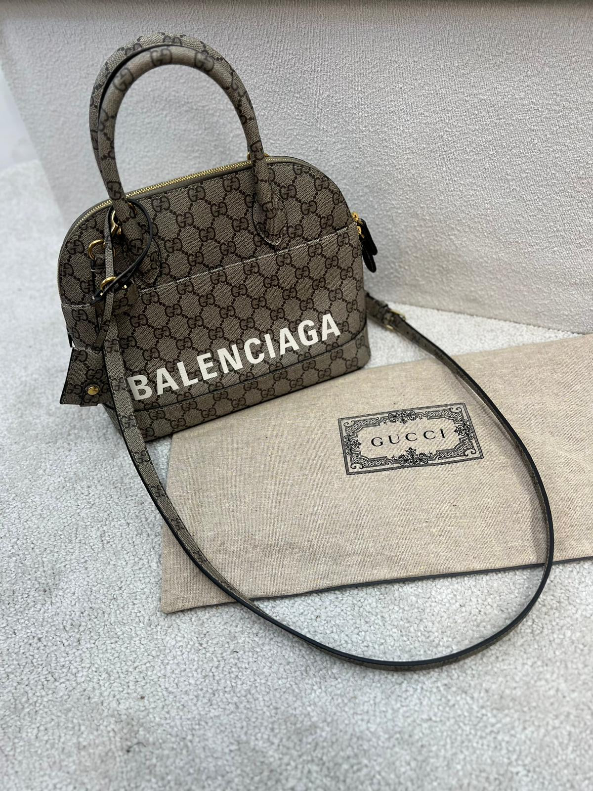 Balenciaga X Gucci GG Supreme The Hacker Project Bag