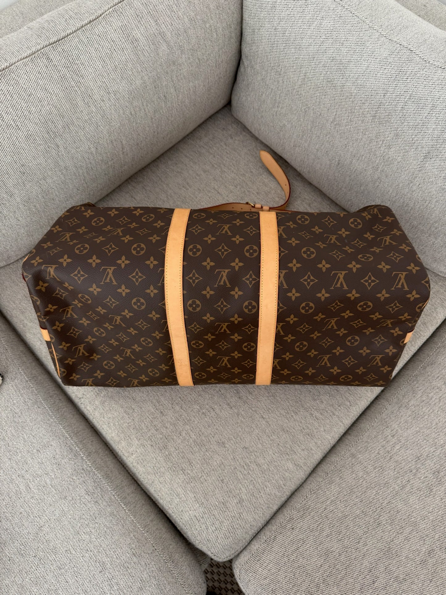 Louis Vuitton Keepall Bandoulière 55 Brown Monogram Bag