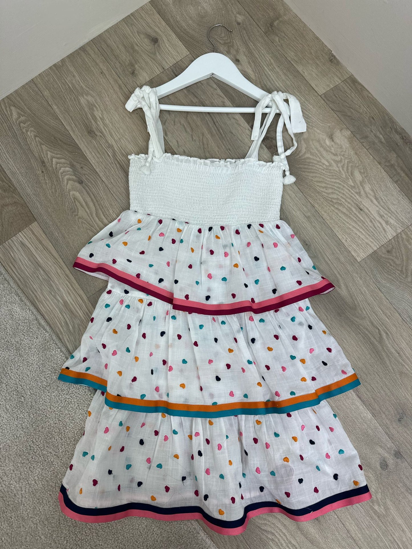 Kids Zimmermann white Multi heart Dress Age 6