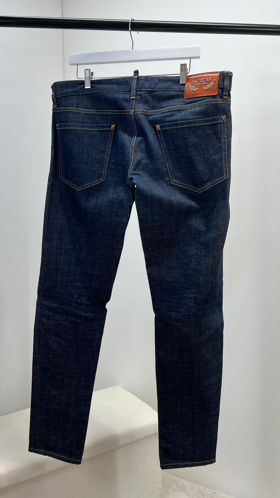 Dsquared2 “24-7” Star Blue Light Distressed Jeans (L50)