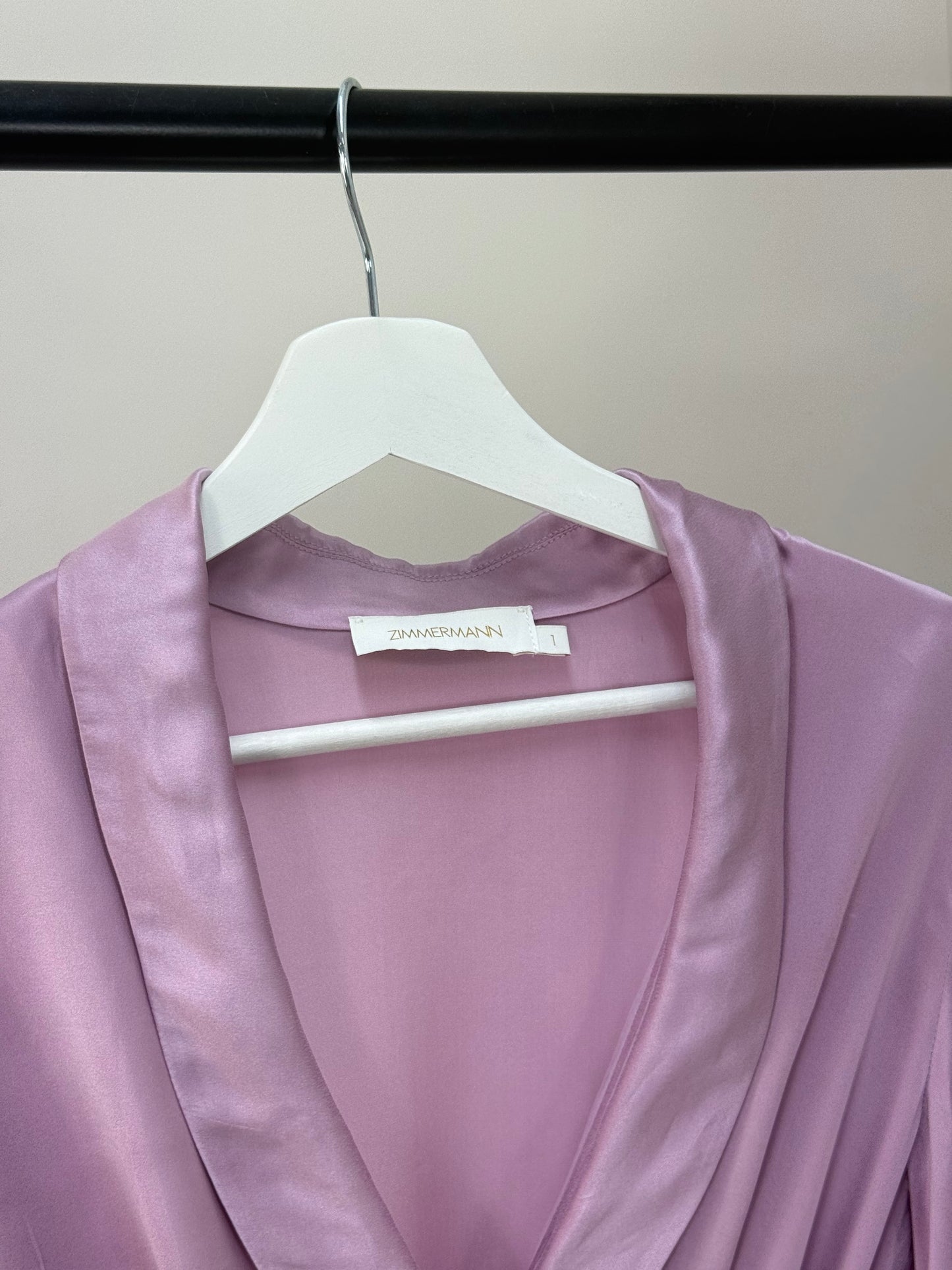 Zimmermann Lilac Silk Wrap Dress 1- UK 8/10