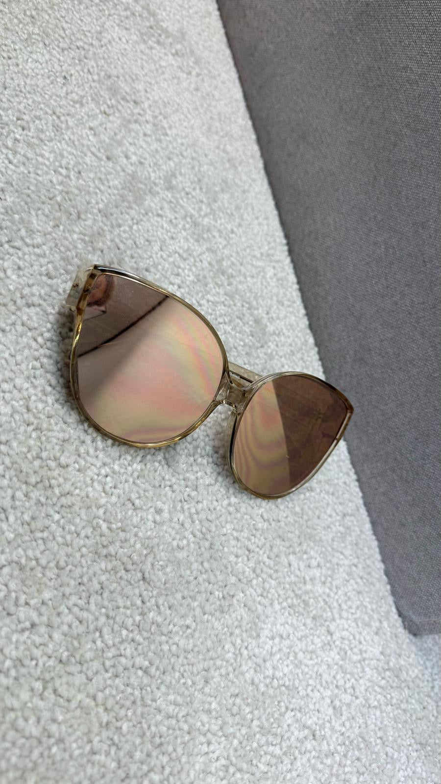 Linda Farrow Gold Cateye Oversize Sunglass’s