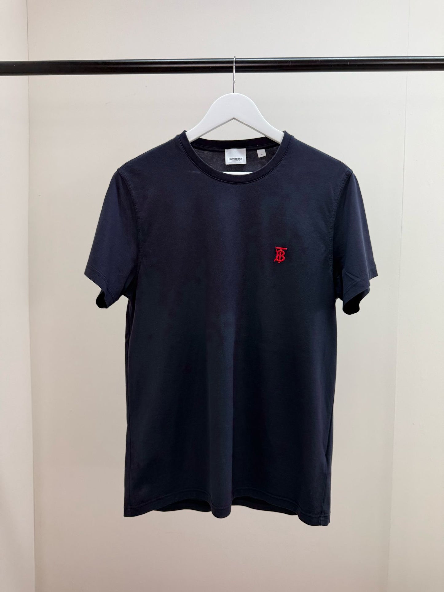 Burberry Navy Red Tb T-Shirt - Medium