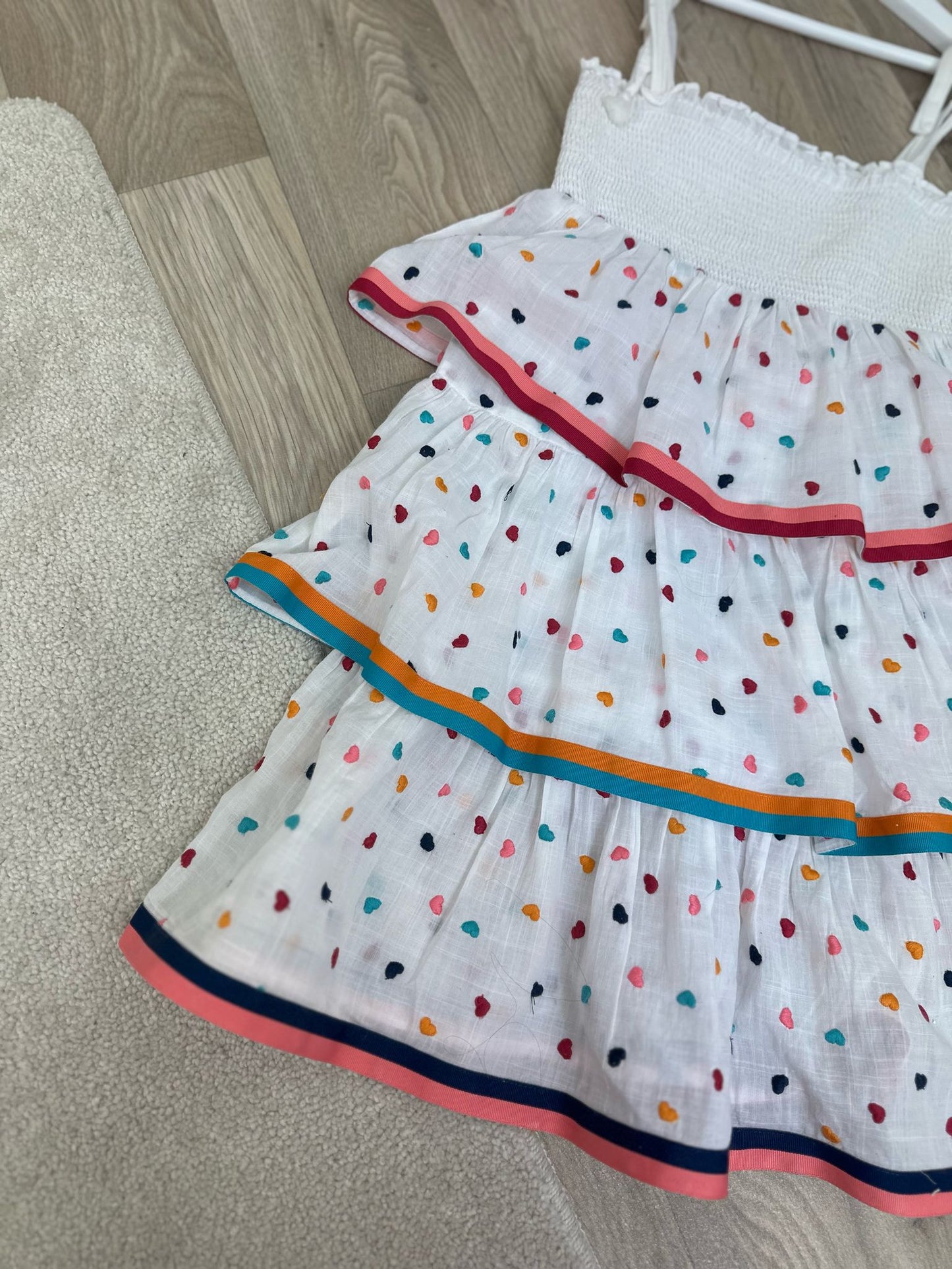 Kids Zimmermann white Multi heart Dress Age 6