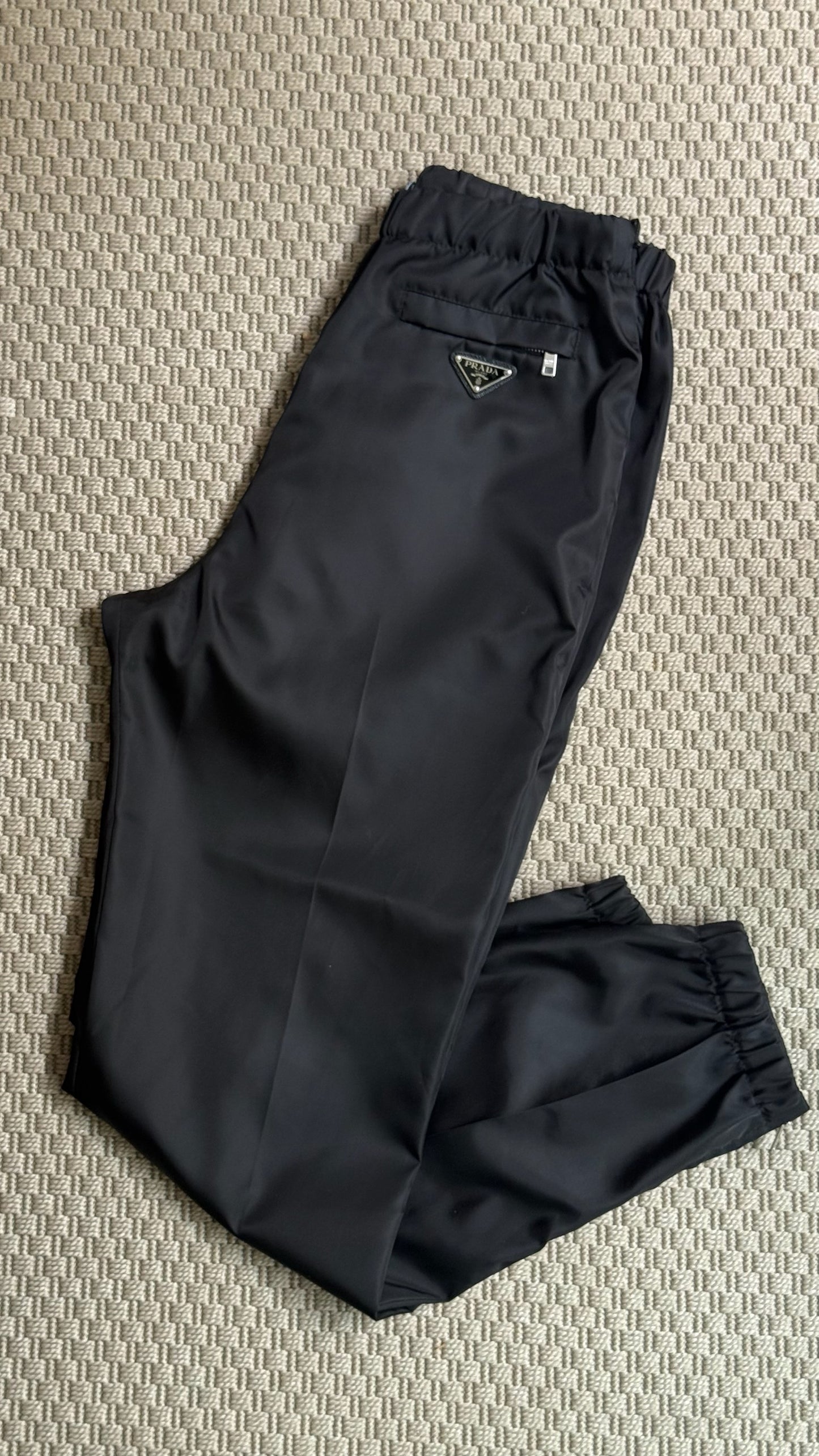 Prada Straight-Leg Re-Nylon Gabardine Trousers-42/Small