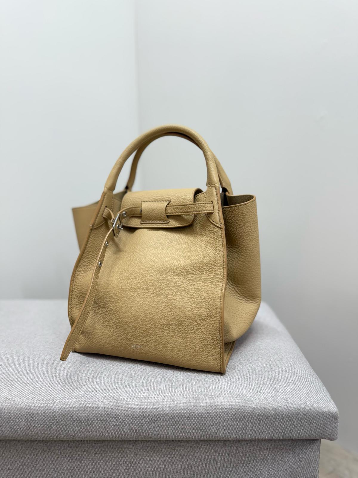 Celine ‘Big Bag’ Tan Handbag , Small