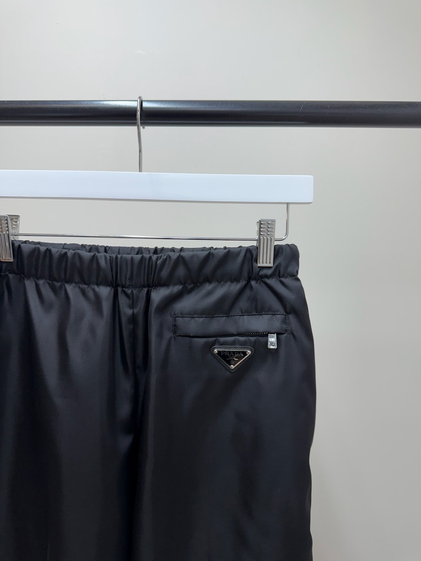 Prada Straight-Leg Re-Nylon Gabardine Trousers-42/Small