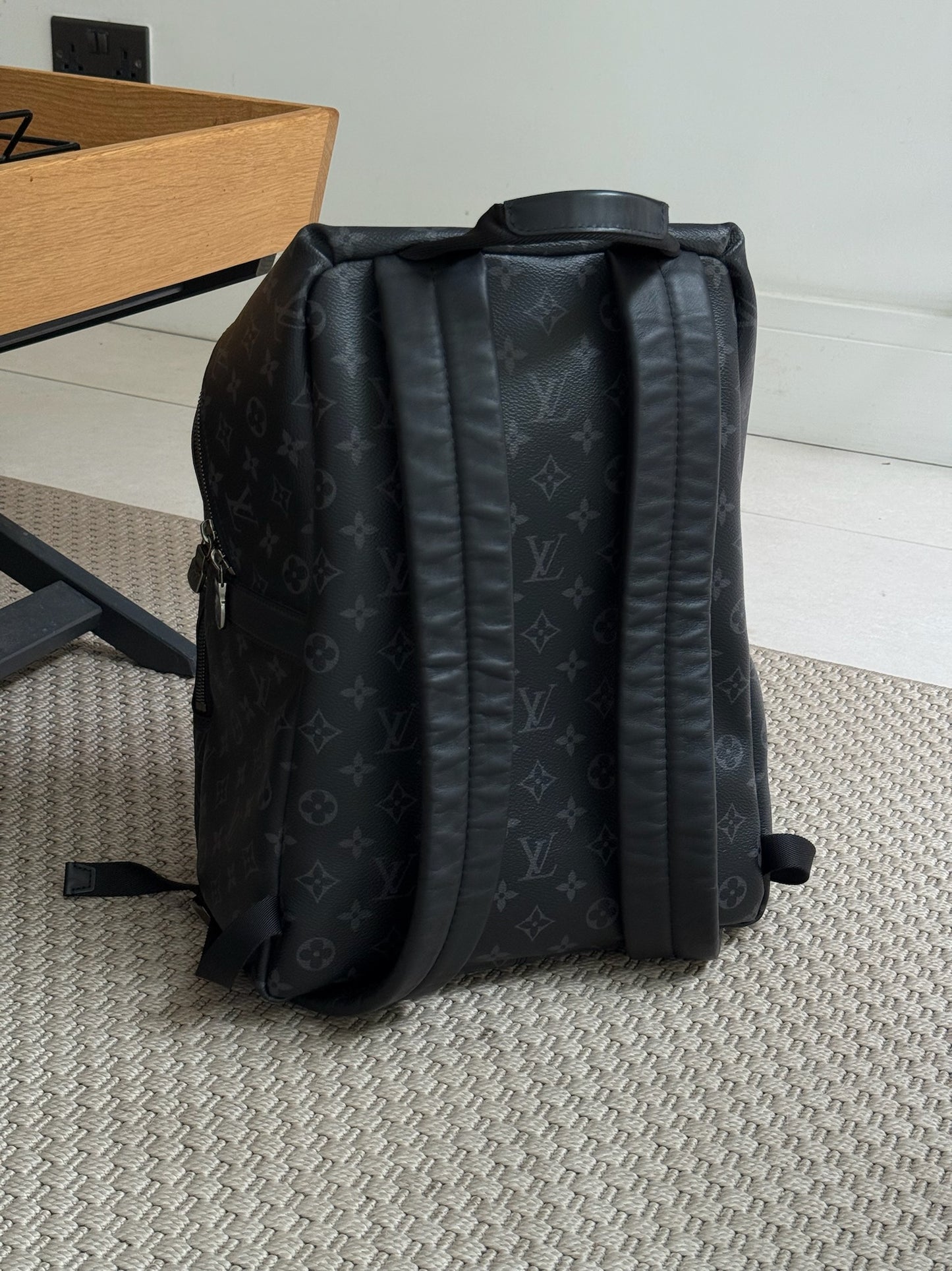 Louis Vuitton Black Discovery PM Monogram BackBag N/A
