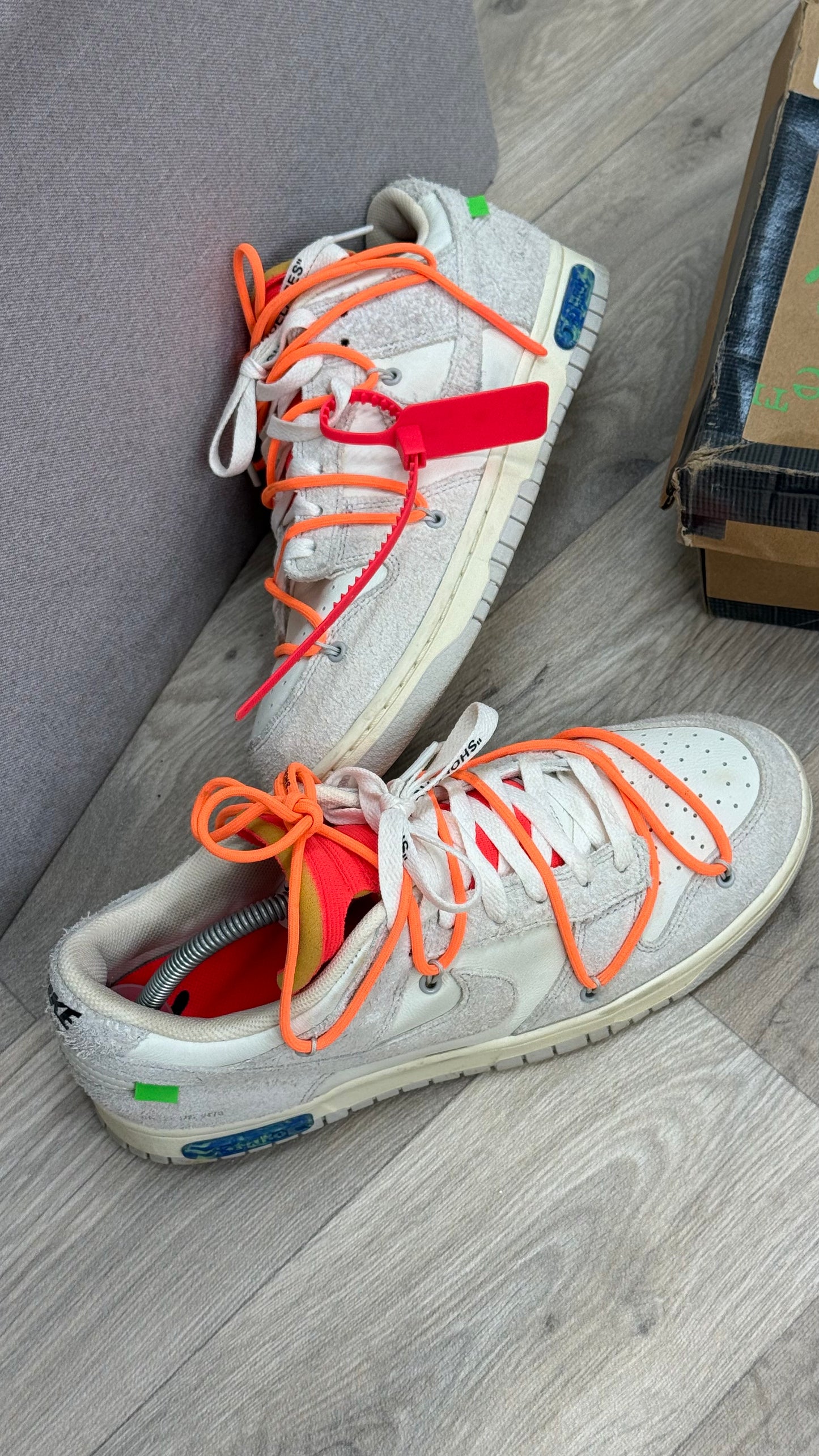 Nike Dunk low Sail /Orange Trainers-UK9