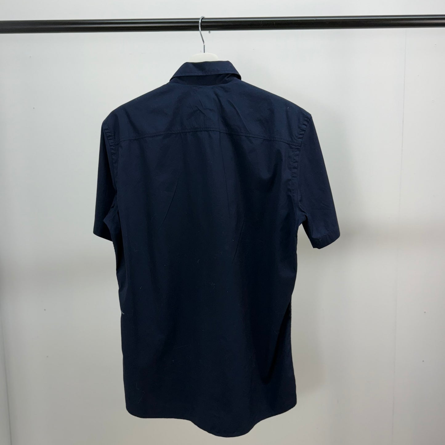 Burberry Navy Short Sleeve TB Shirt - Small