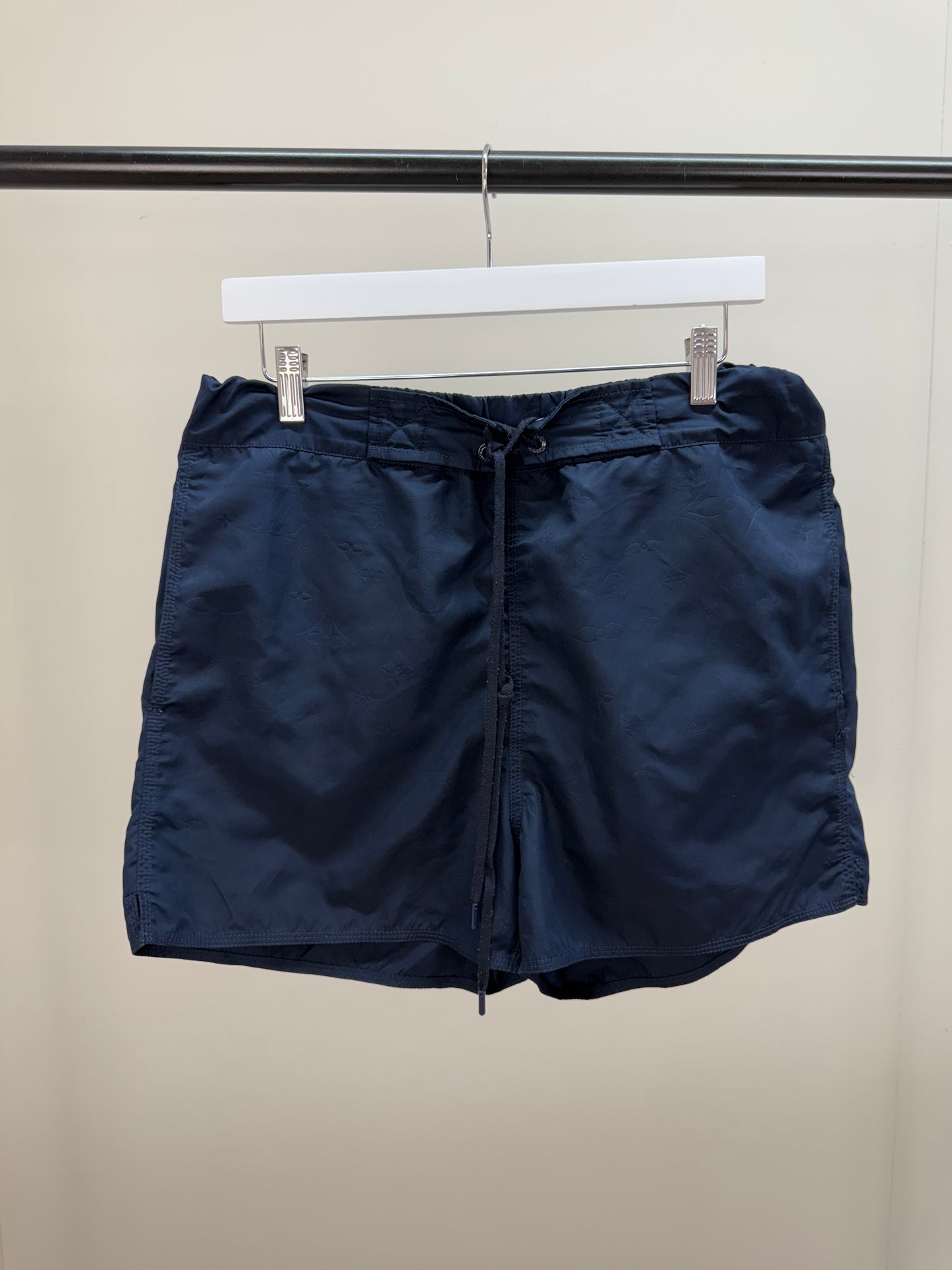 Louis Vuitton Navy Damier Signature Swimshorts - Medium