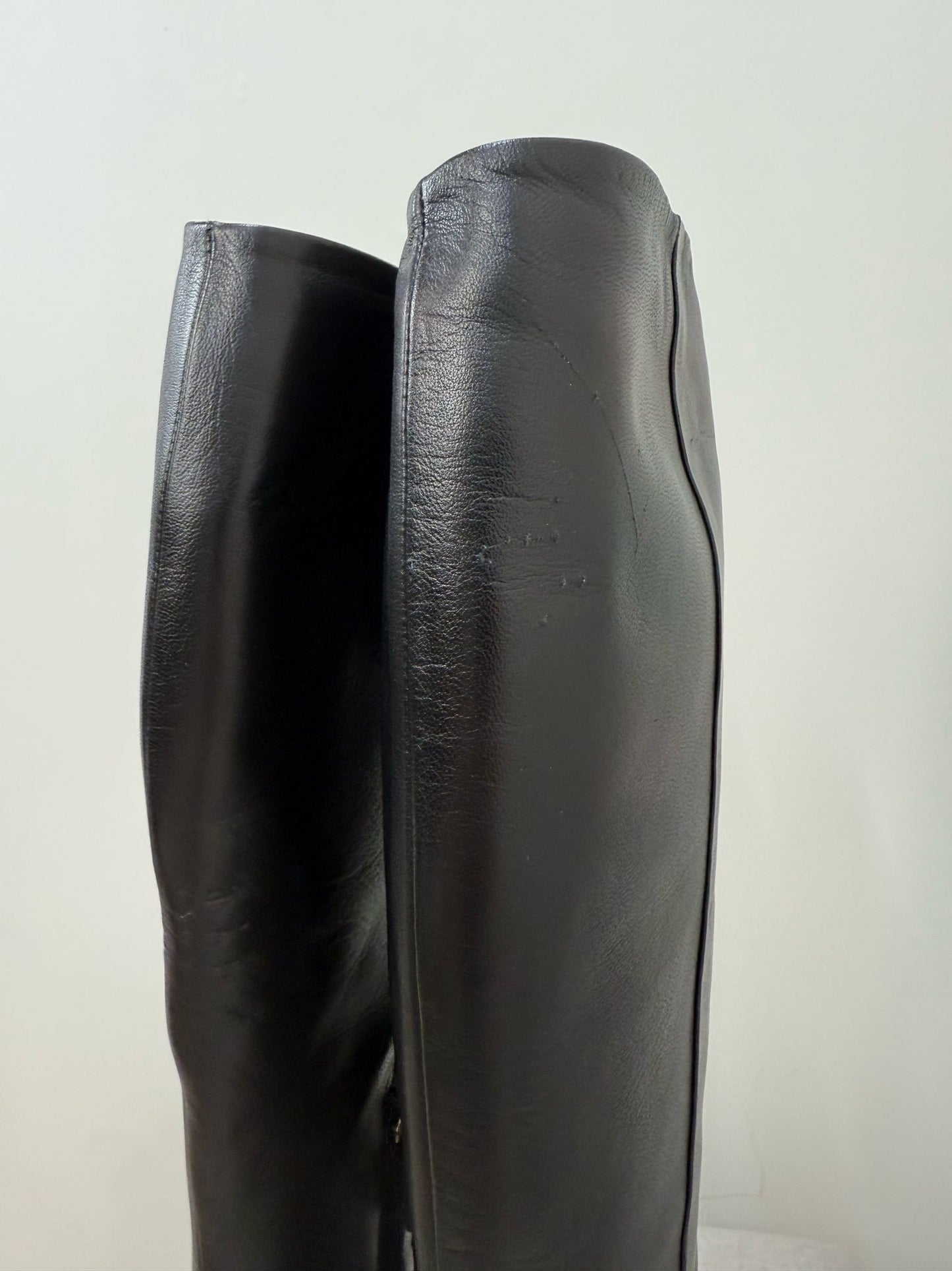 Gucci Black Leather Knee High Boot's - UK 4.5