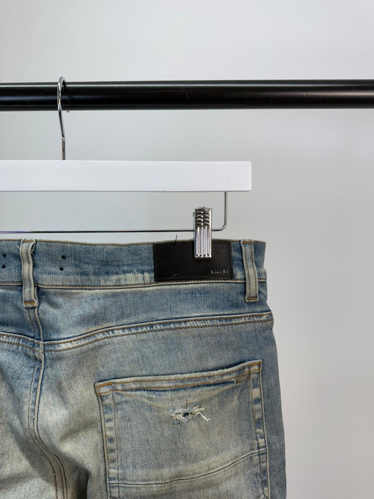 Amiri Light Blue Bleached Jeans -30