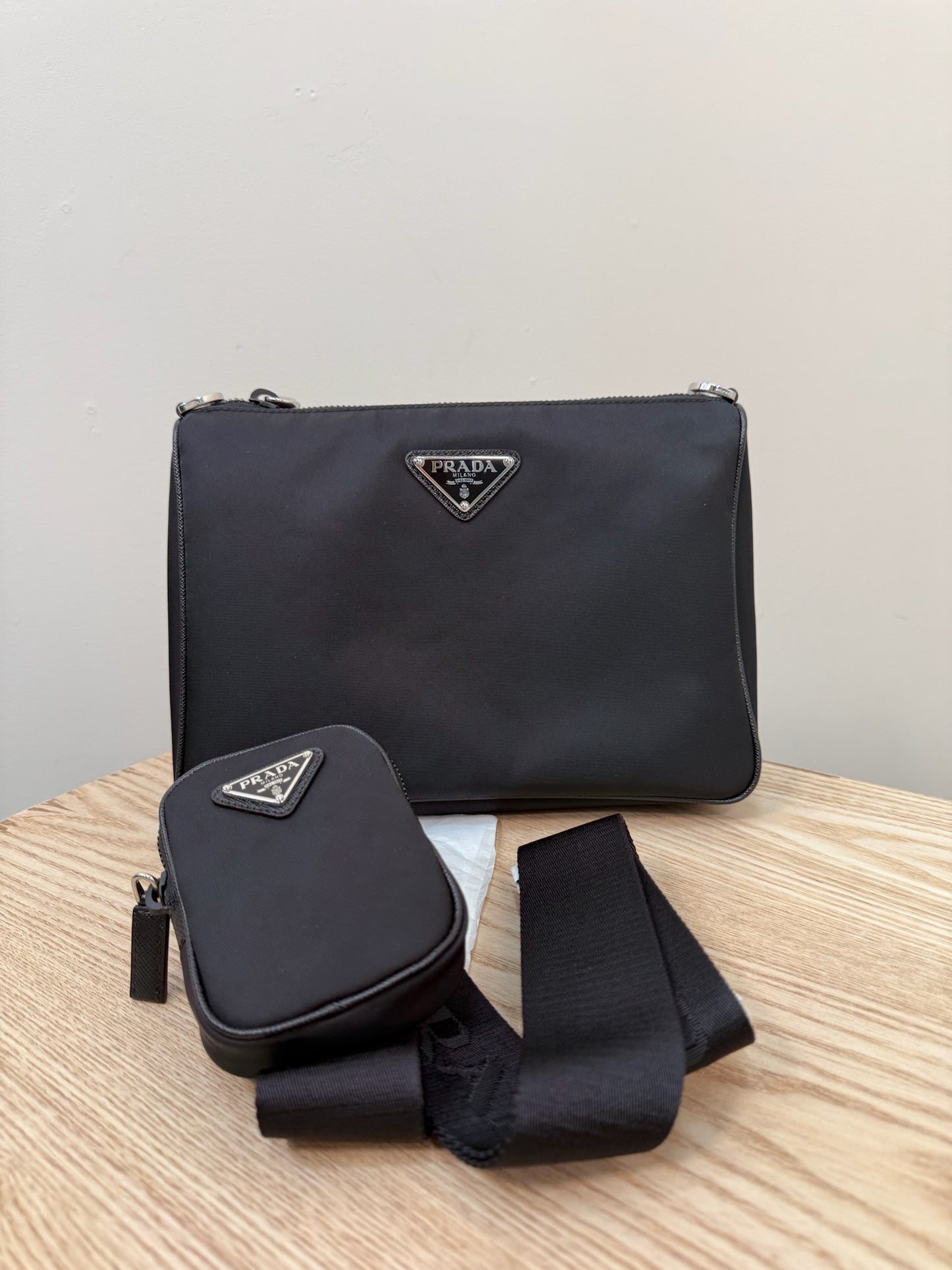 Prada Black Re Nylon Crossbody Bag- Brand New