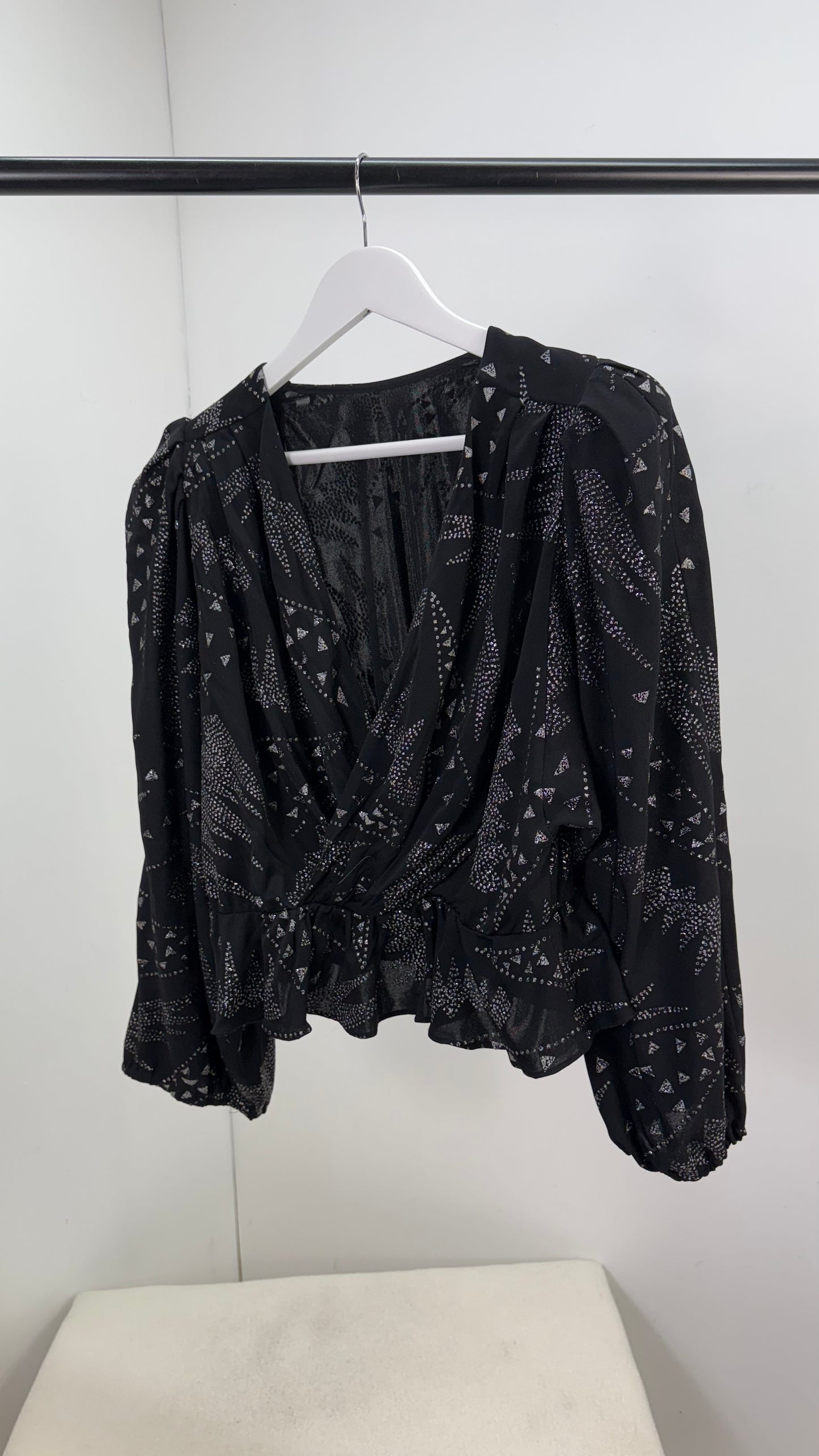 Isobel Marant Black & Silver Detail Trouser Co-Ord - UK 8