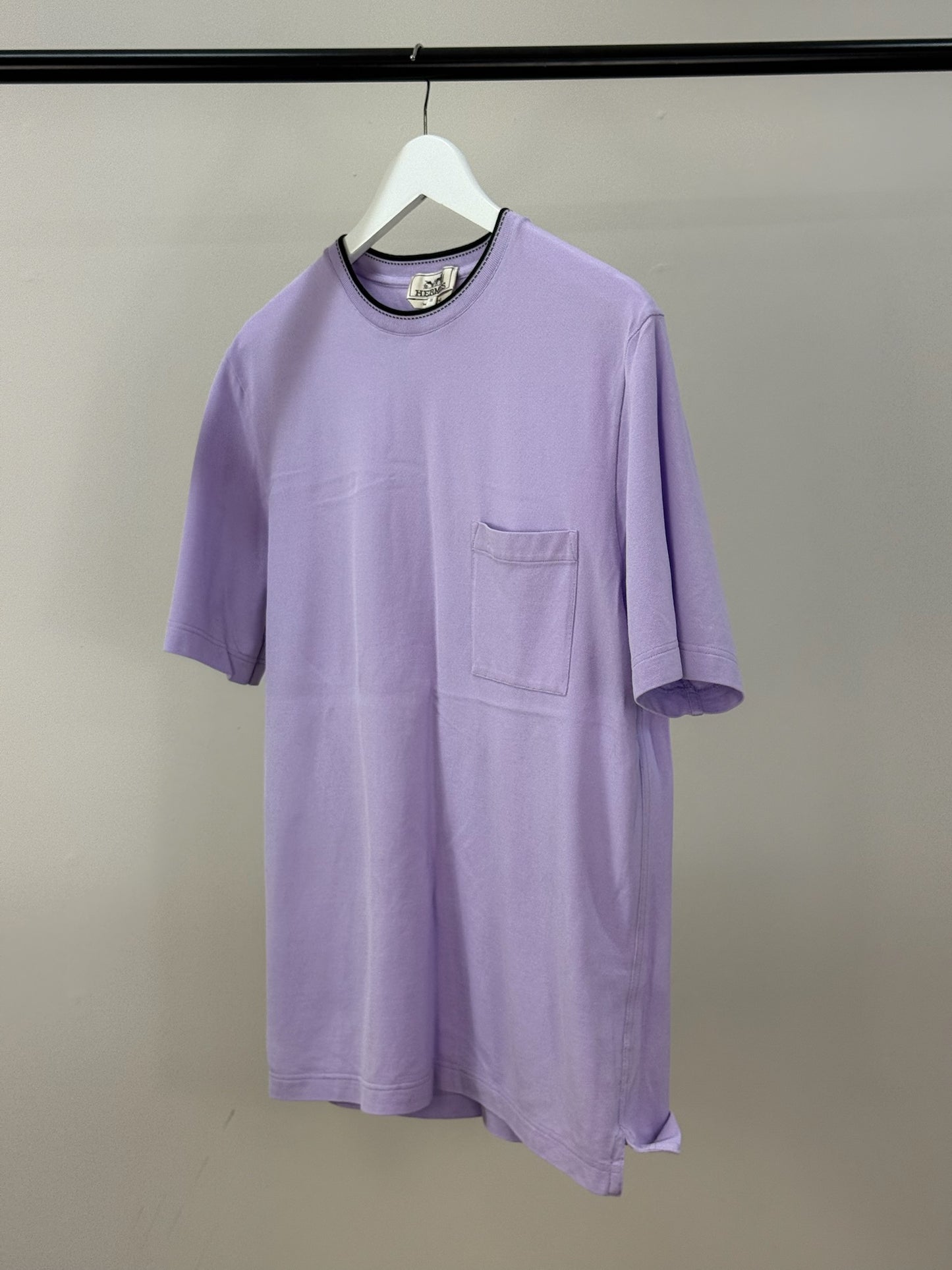 Hermes Lilac H Logo T-Shirt - medium