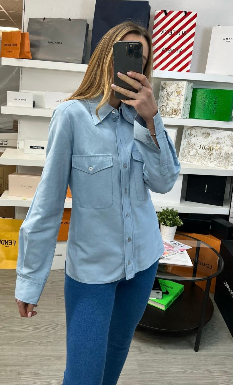 Stella McCartney Blue 2 Pocket Shirt - UK 10